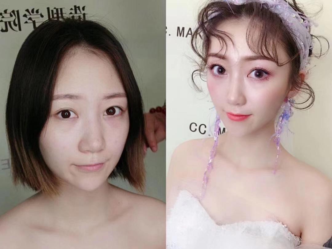 限时特价999：新娘早妆，齐地婚纱+敬酒礼服