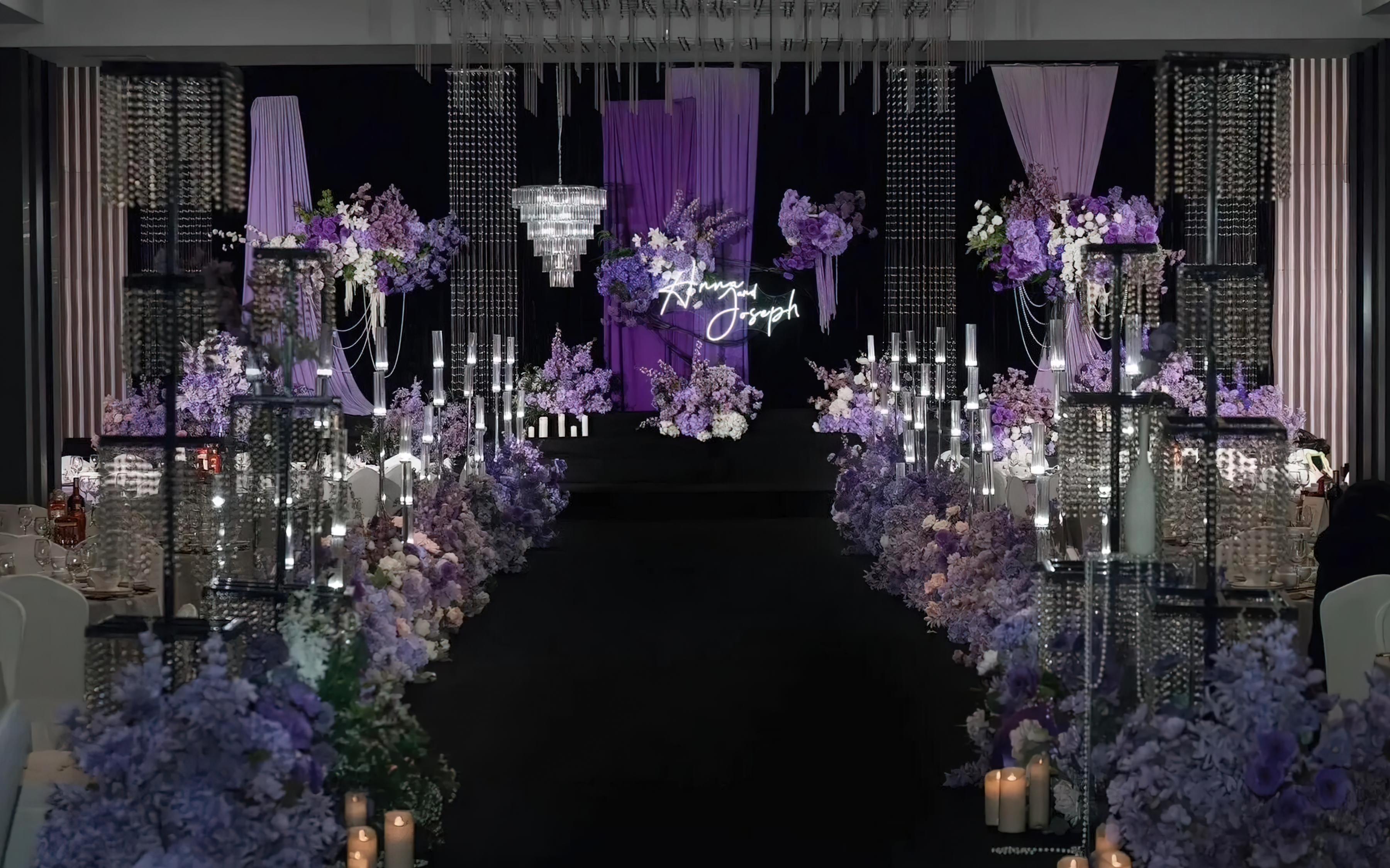 [景星门]韩式水晶紫色婚礼