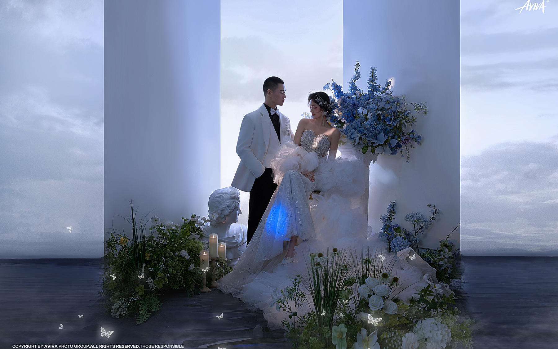 【真实客片】内景婚纱照丨刘可清&蒋佳佳