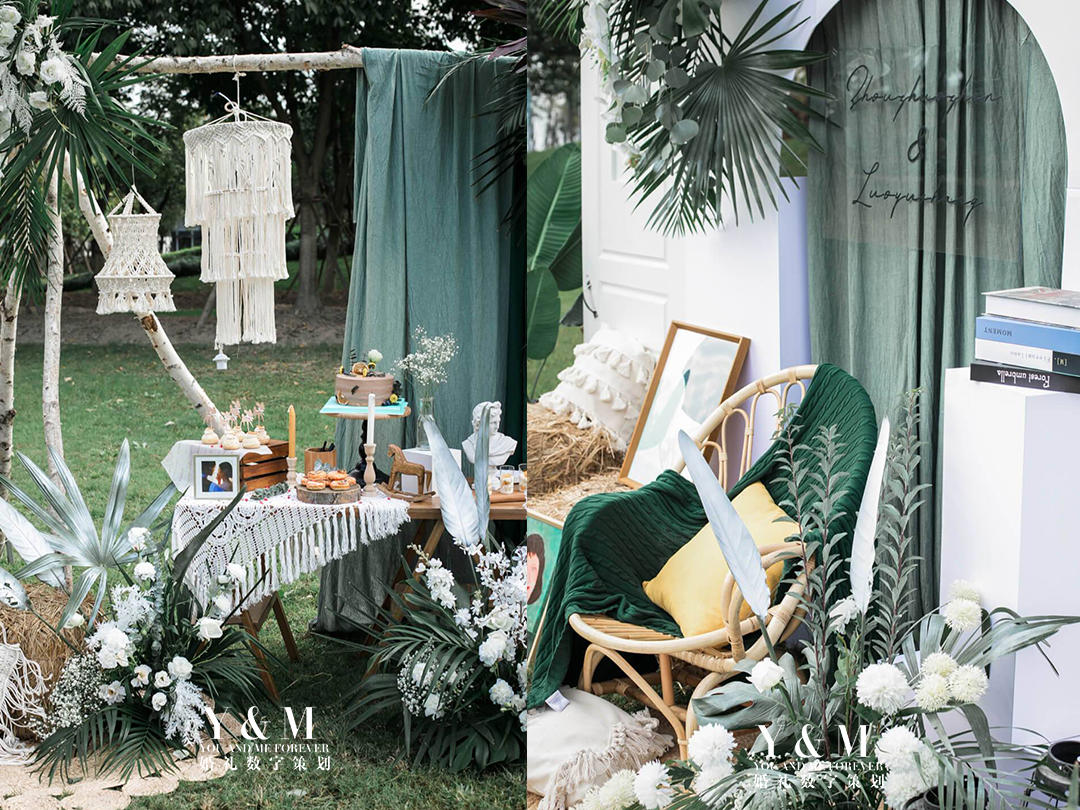 YAM婚礼 | 清新白绿户外草坪婚礼