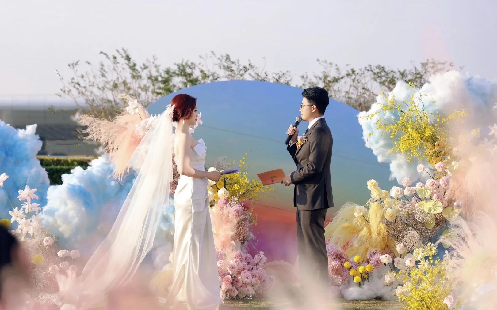 喜橙婚礼｜露台彩色婚礼