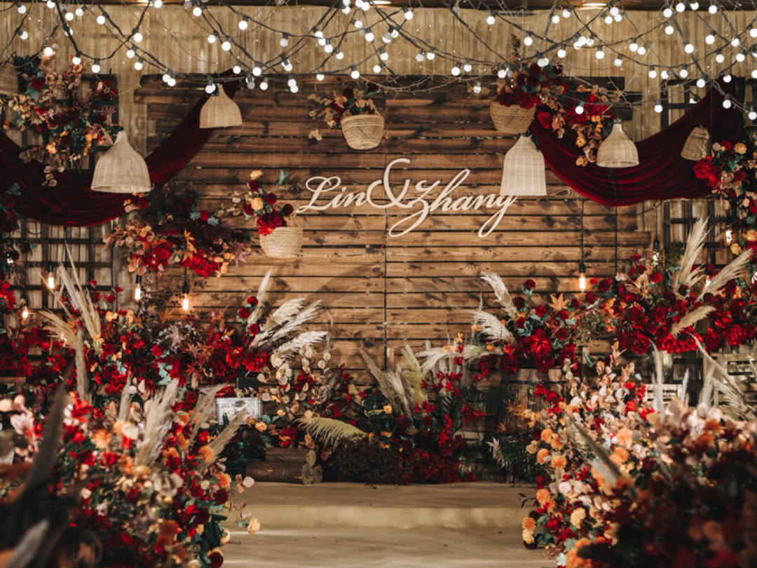 【金叶婚礼】 复古秋色系婚礼 田园风婚礼