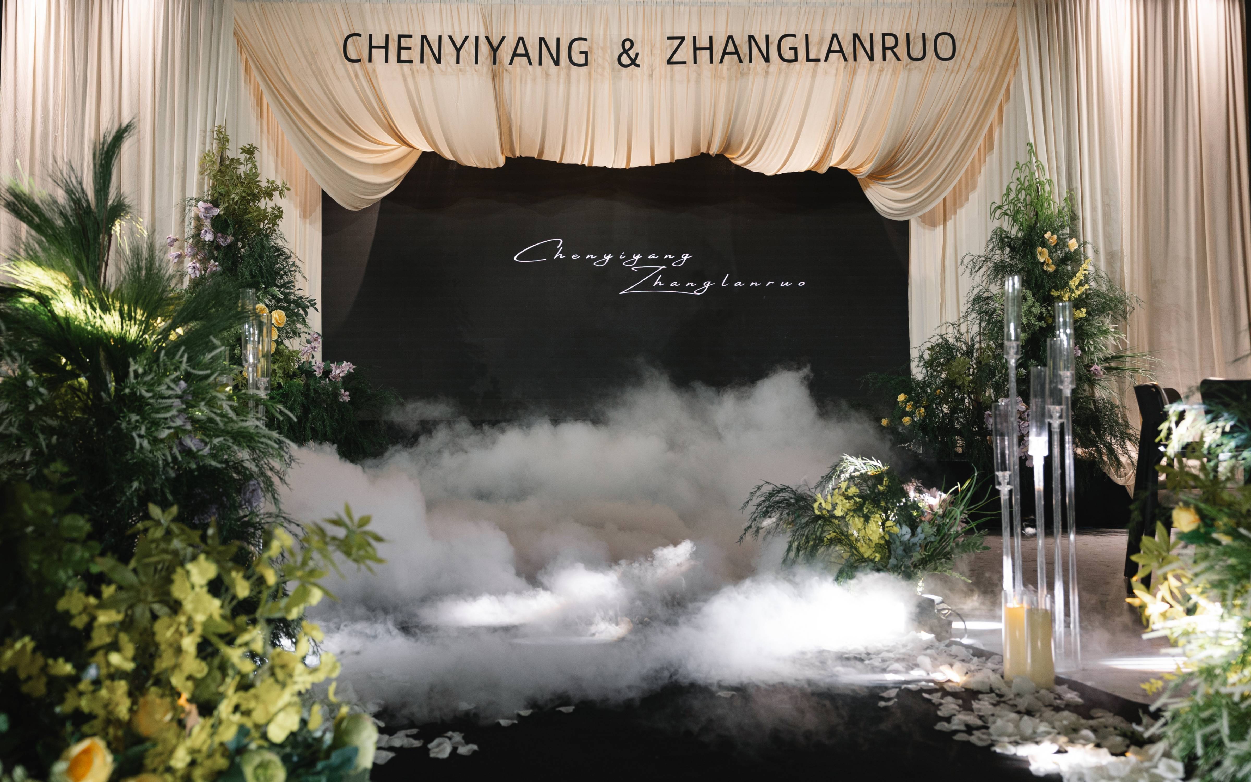 美到犯规的韩式布幔婚礼 | 高级感拉满