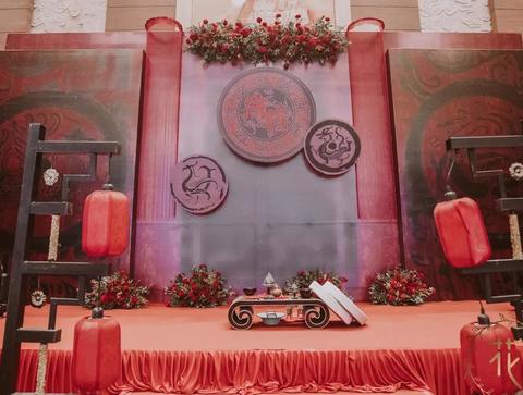 【新中式】凤凰宴会厅正红汉唐周制婚礼