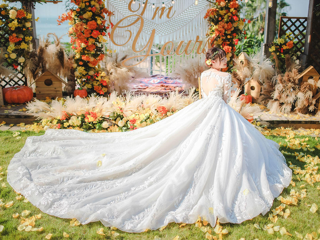 【超值全套】中式+仪式主纱+敬酒服+伴娘服