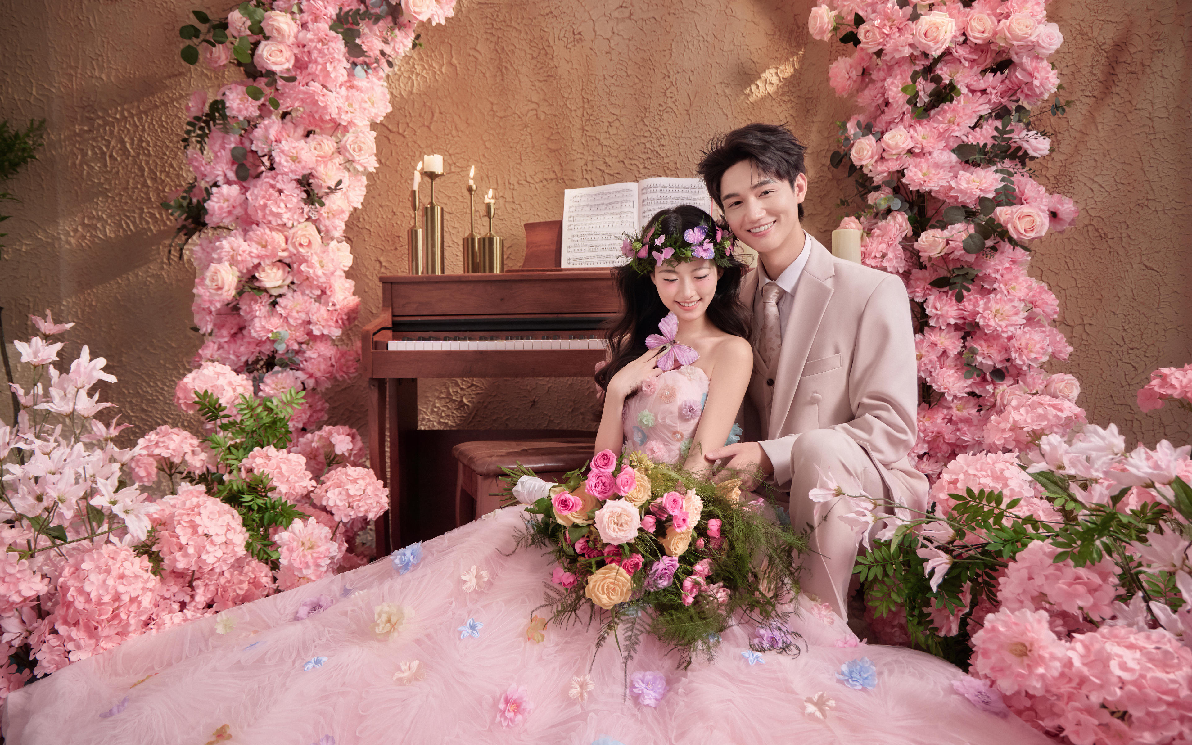 梵梦®原创 |被粉色婚纱照狠狠拿捏了🎀