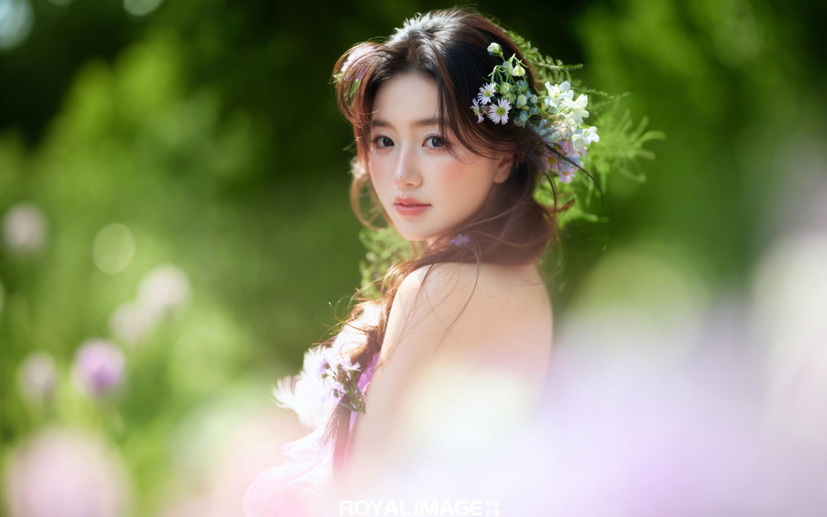 春日粉紫童话风婚纱照🌸简直太甜啦‼