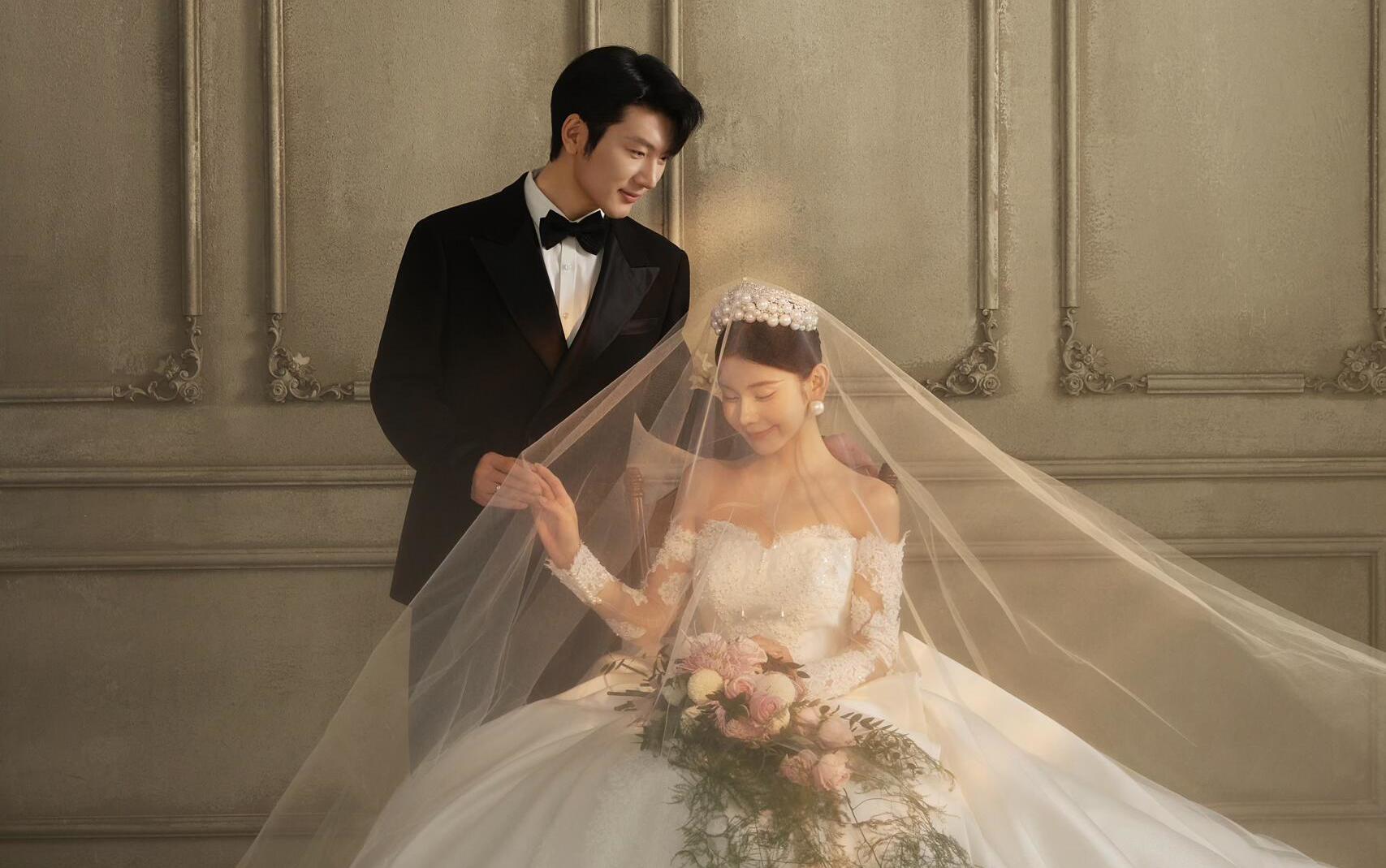 广州婚纱照 法式复古婚纱照真的太有氛围感