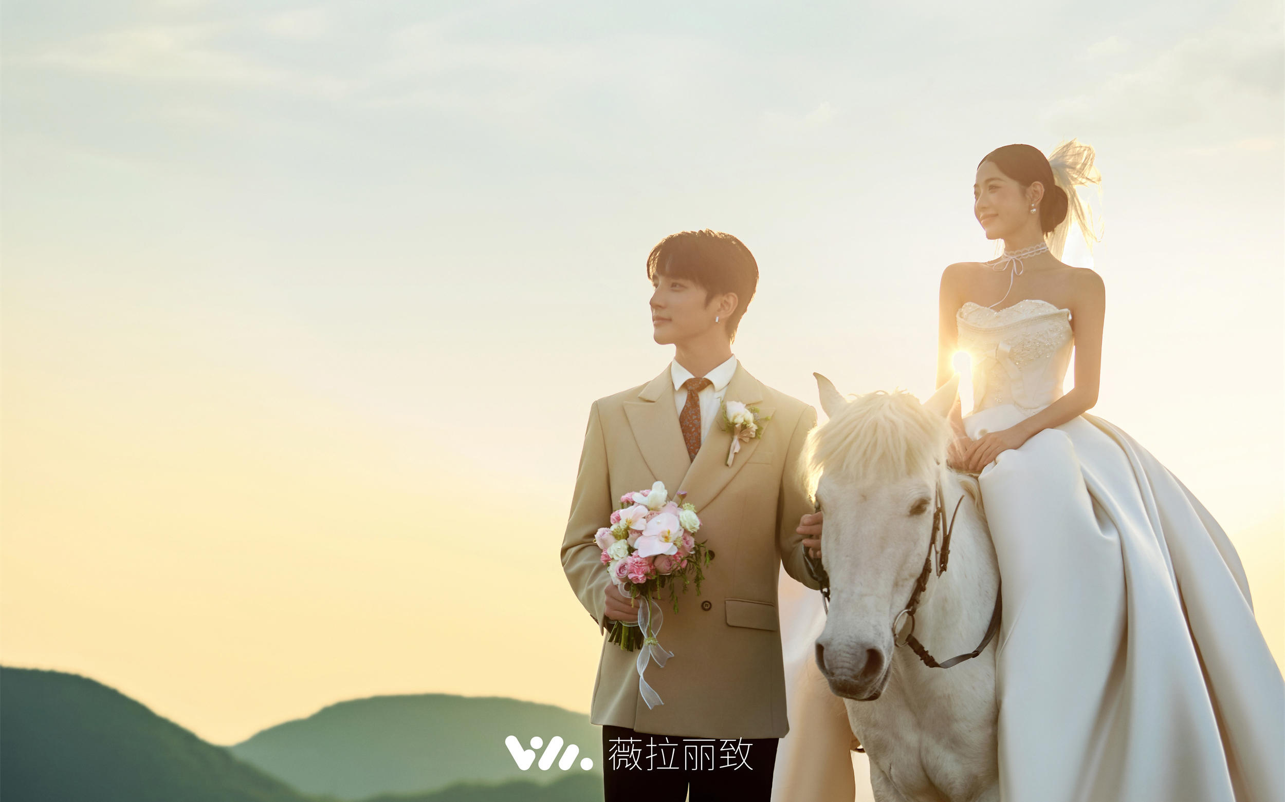 太喜欢了❗️终于get火爆的骑马婚纱照了