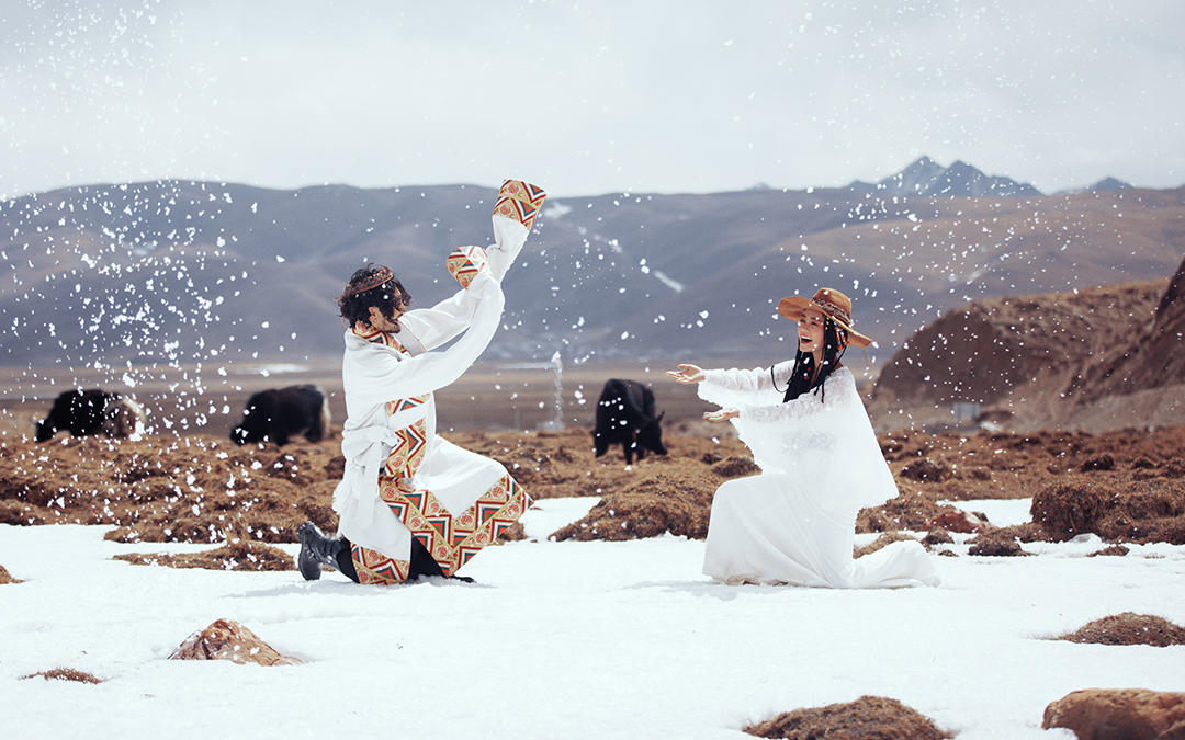 【好評如潮】【納木措】絕美圣湖 婚紗照 8服8造