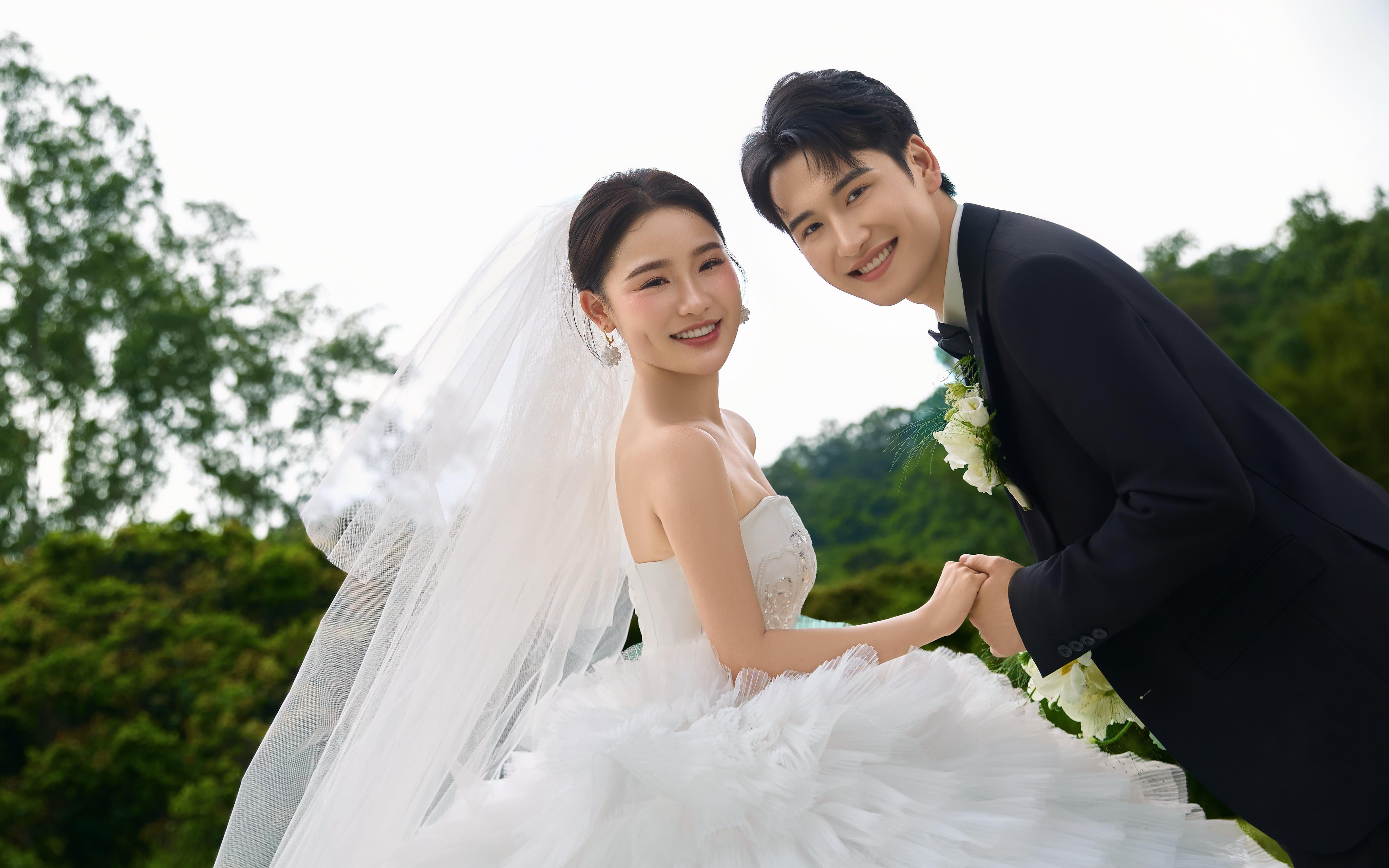 开春必拍轻氧感森系婚纱照美爆