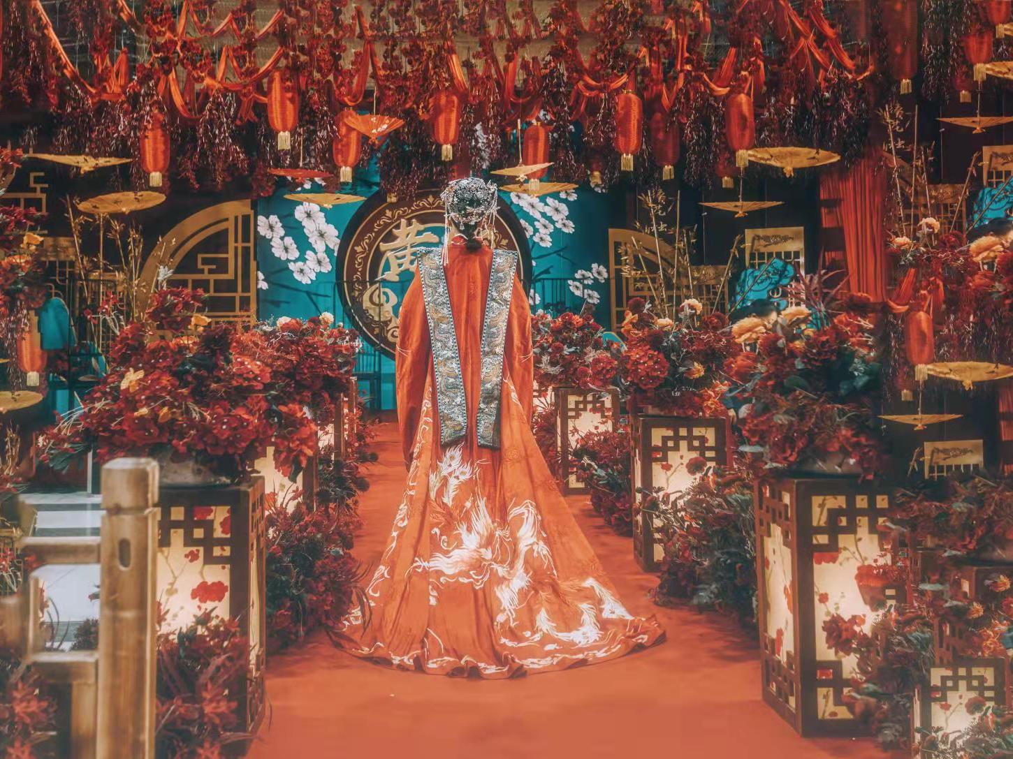传统中式红色婚礼     