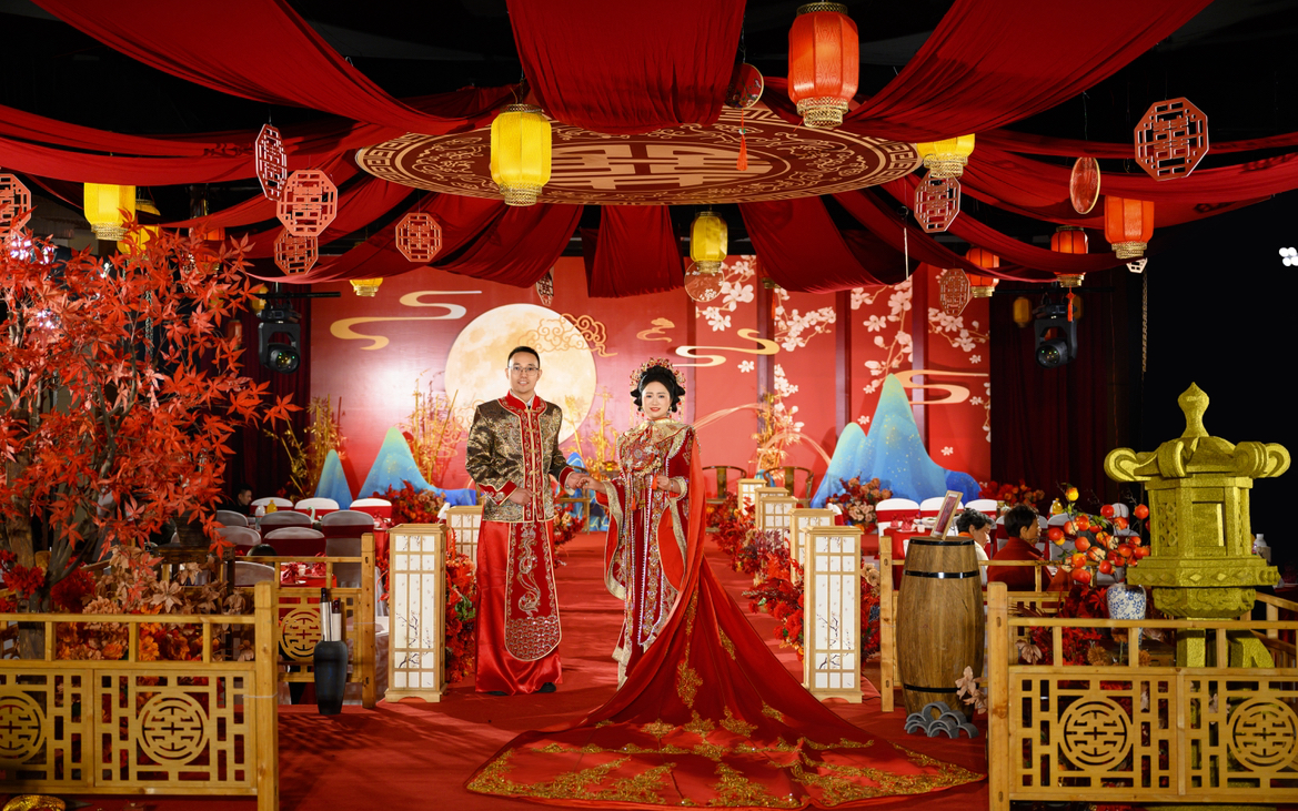 【国潮婚礼】新中式吊顶，融合传统韵味与现代美学