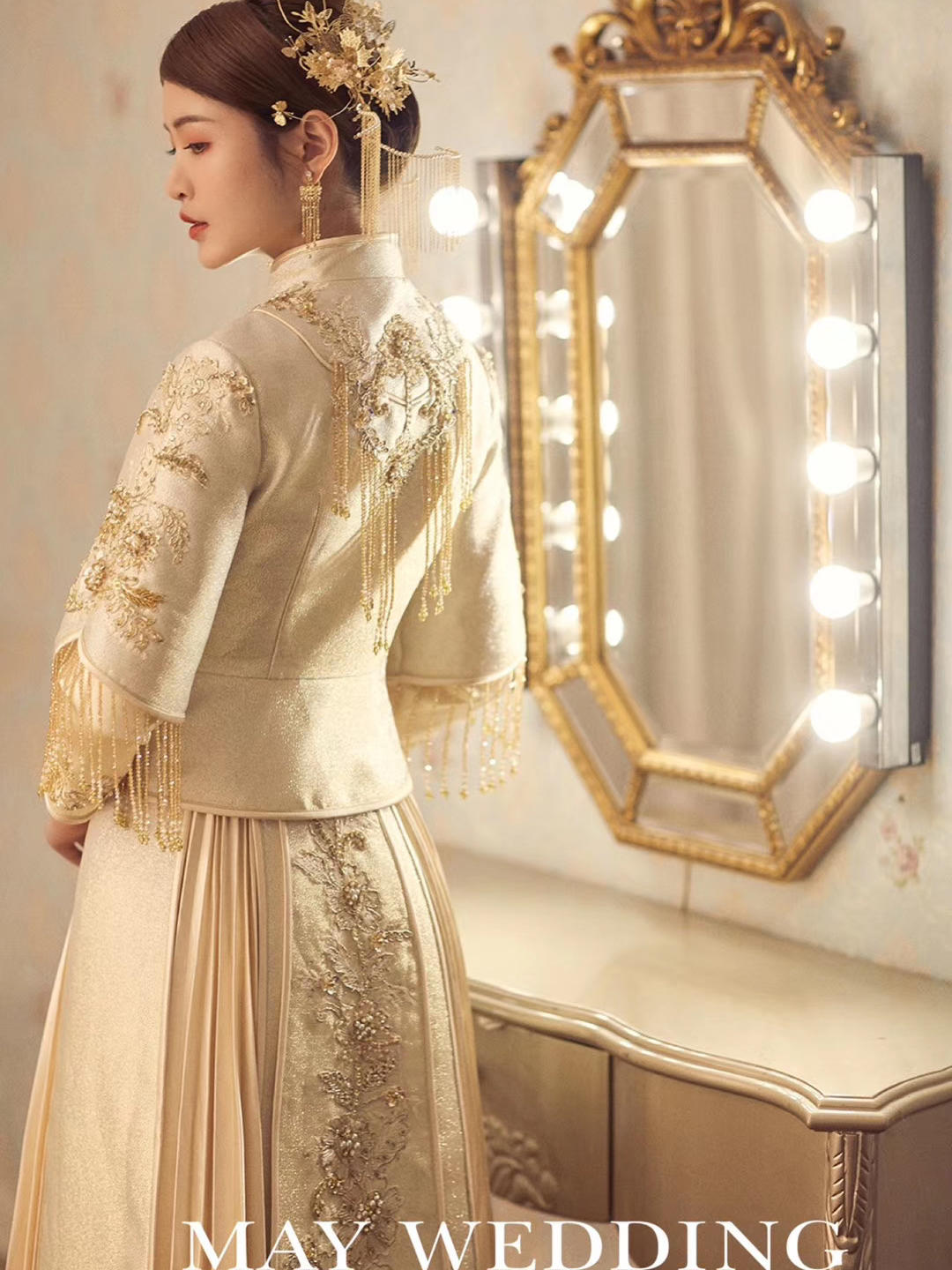 【MAY婚纱造型馆】超值精品奢美三件套