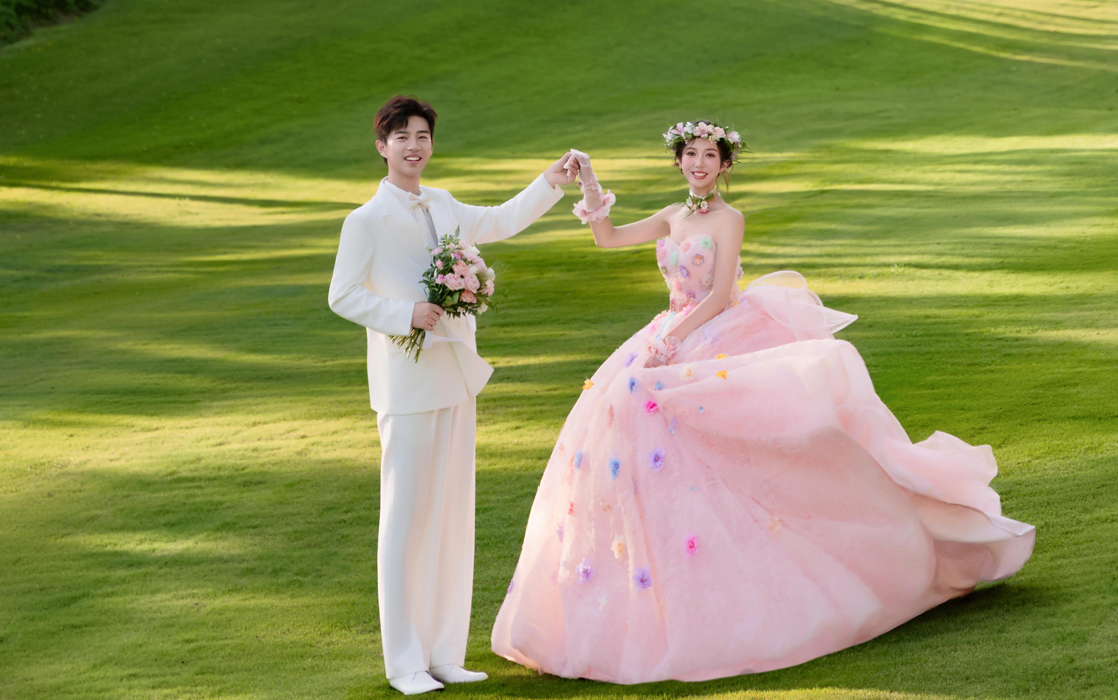 美到想私藏🌸公主风森系婚纱照太戳我了