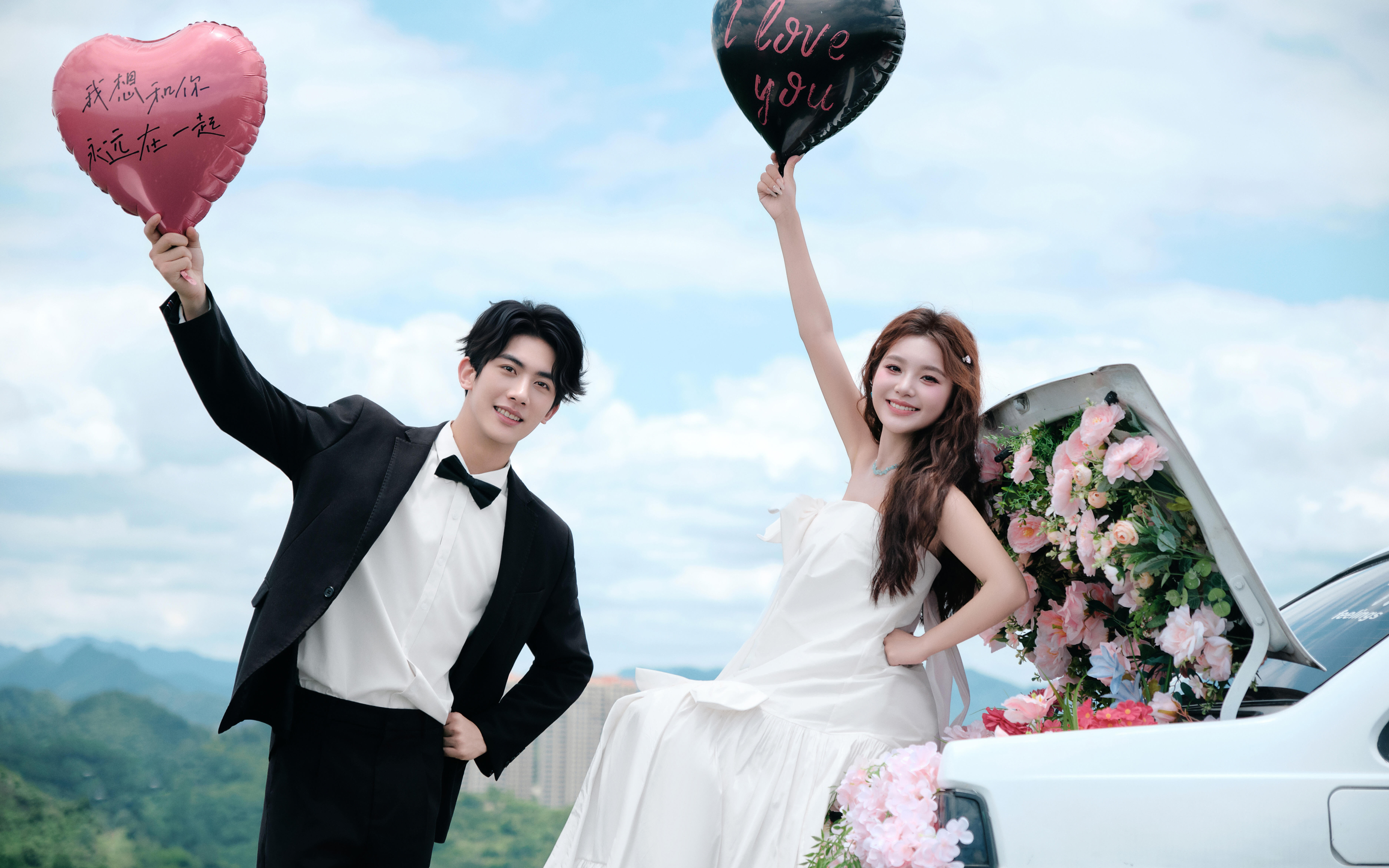 鲜花盛放时，我们结婚吧！花车定格爱 