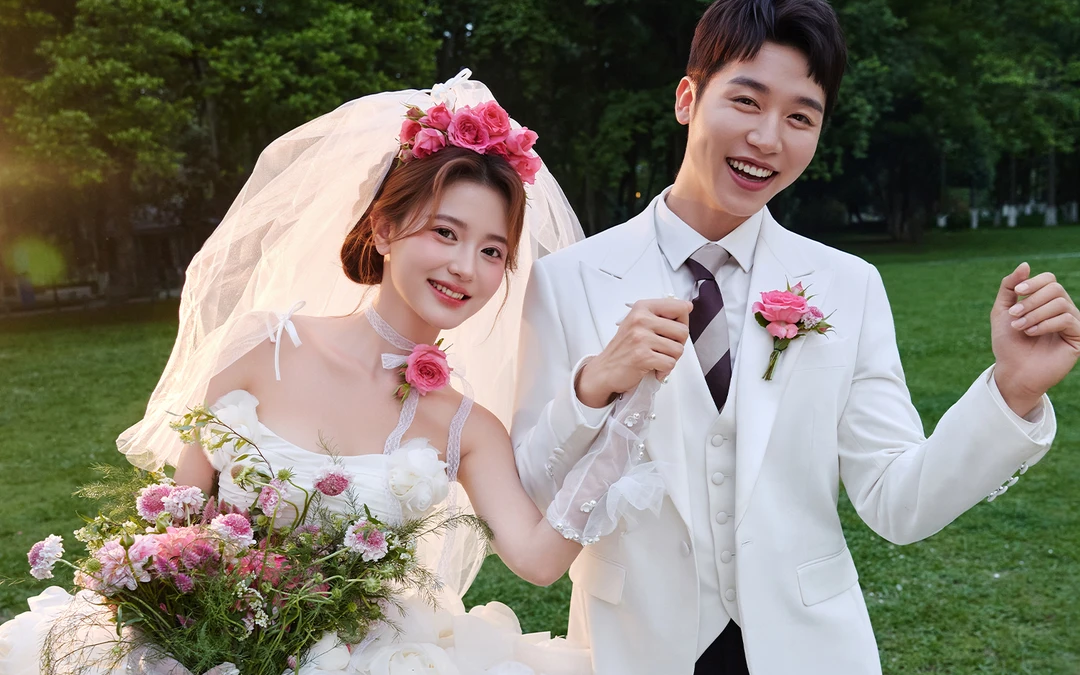 因你而明媚❗️想要的「年轻感」森系婚纱照
