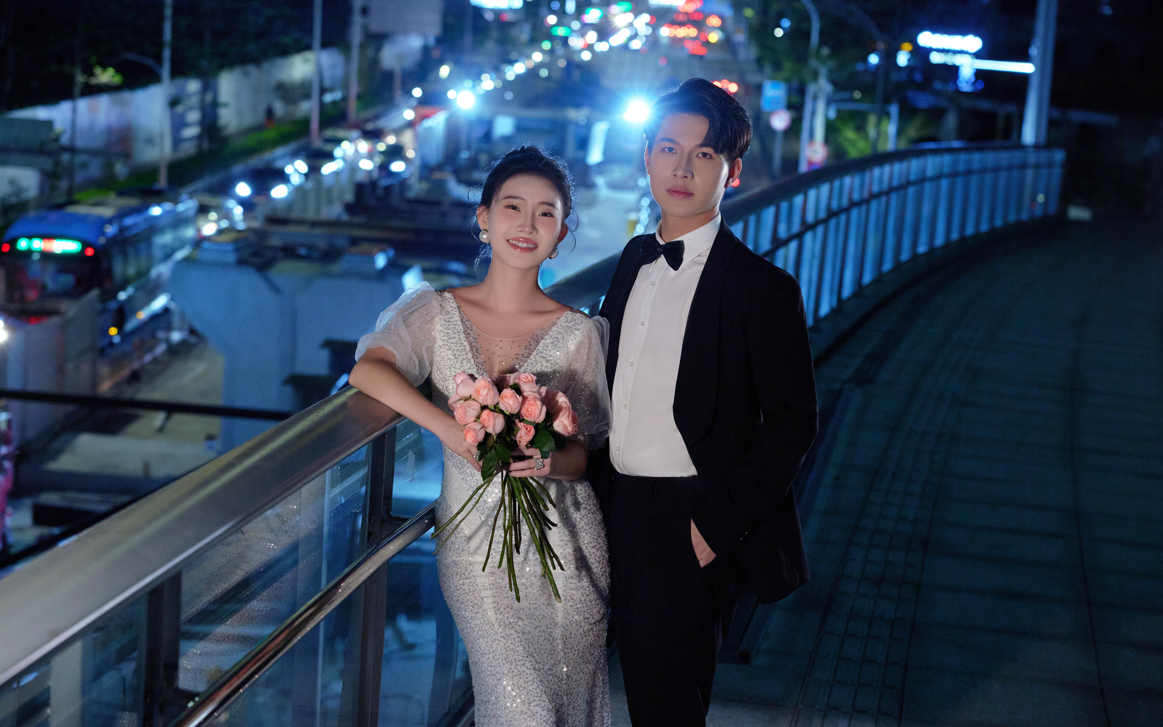 夜景婚照｜开启关于我们的城市电影“首映礼”