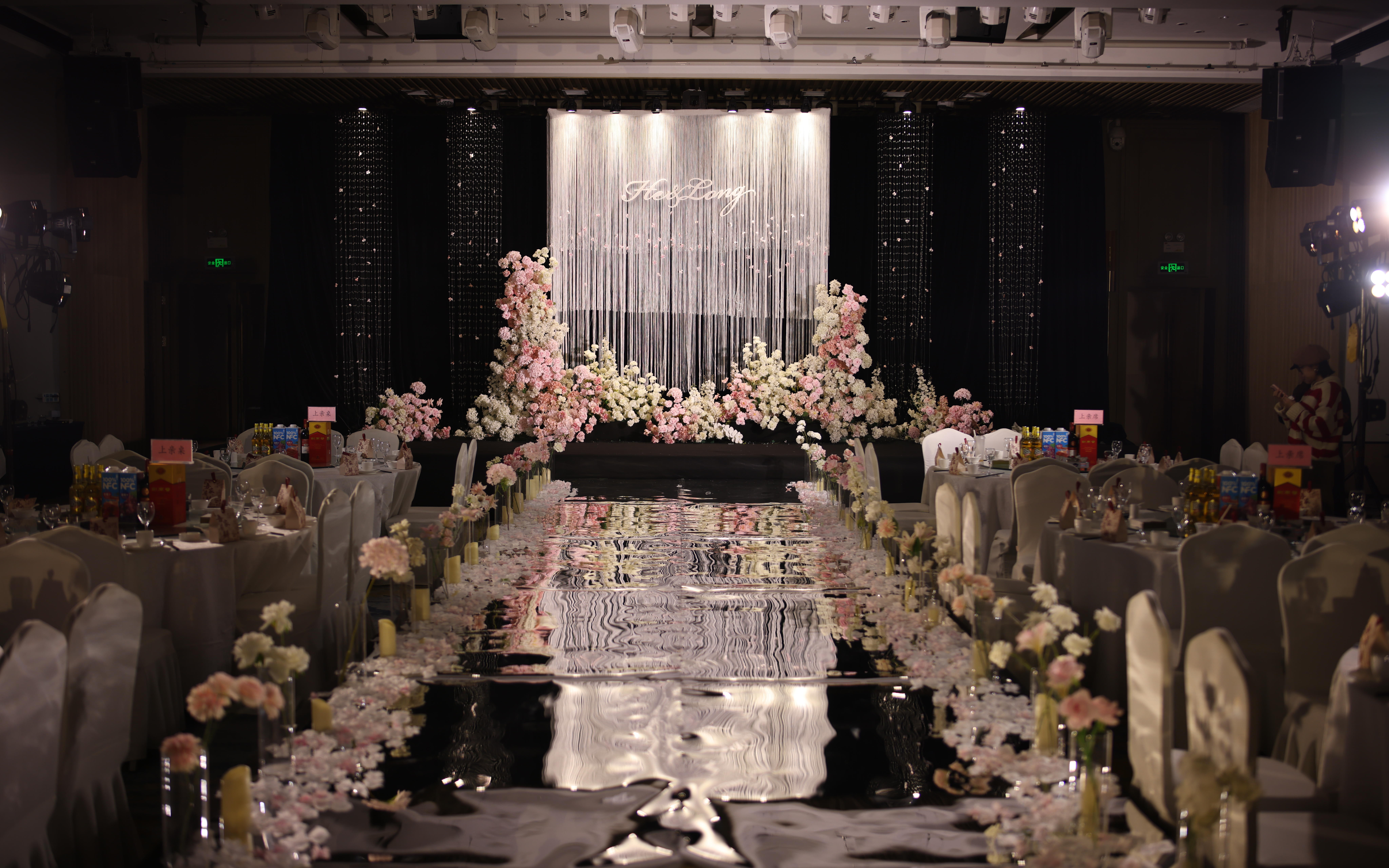 10.19延年神禹酒店白粉色水晶婚礼