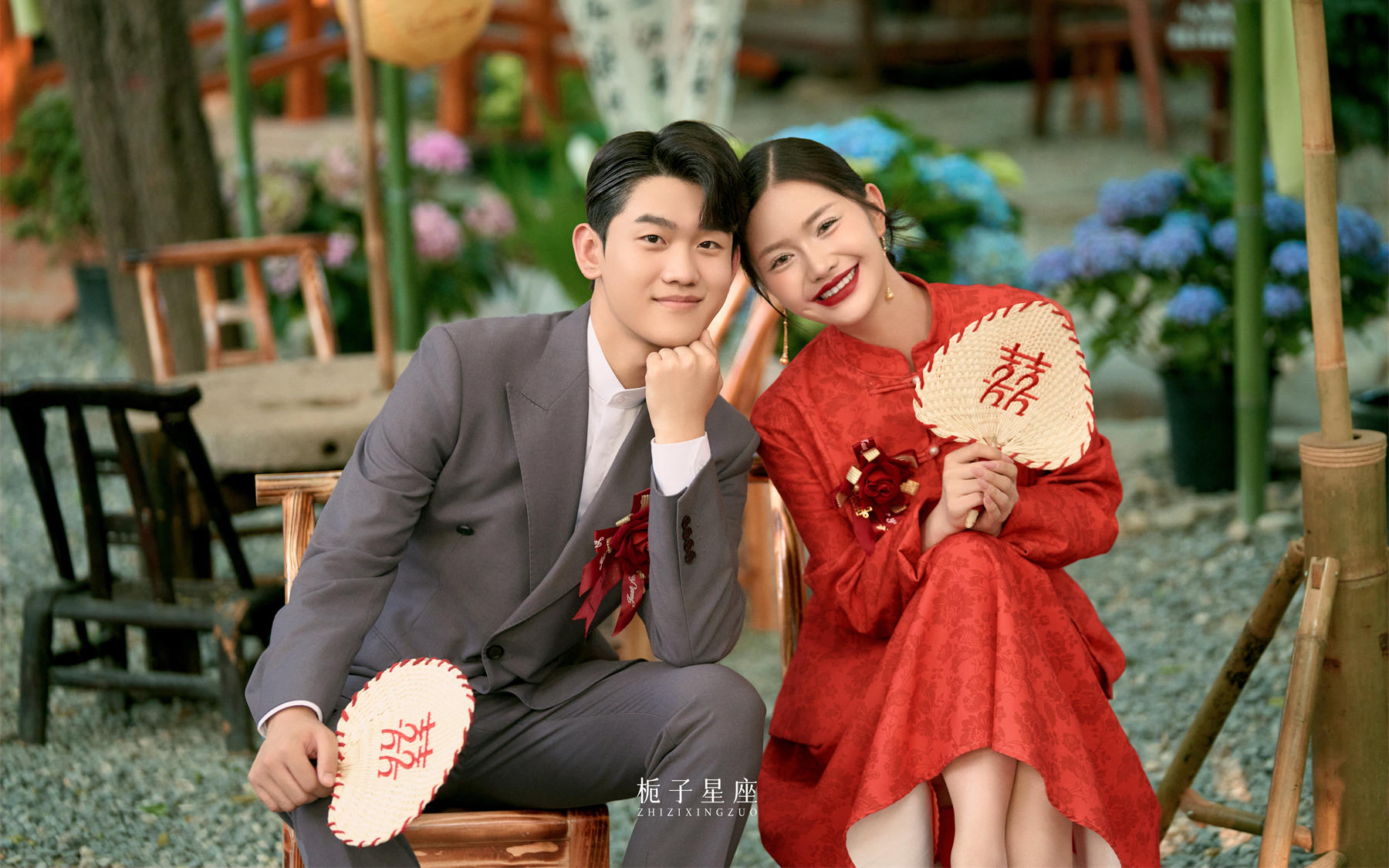 长辈猛夸❗这套中国红喜嫁婚纱照直接美出圈了✨