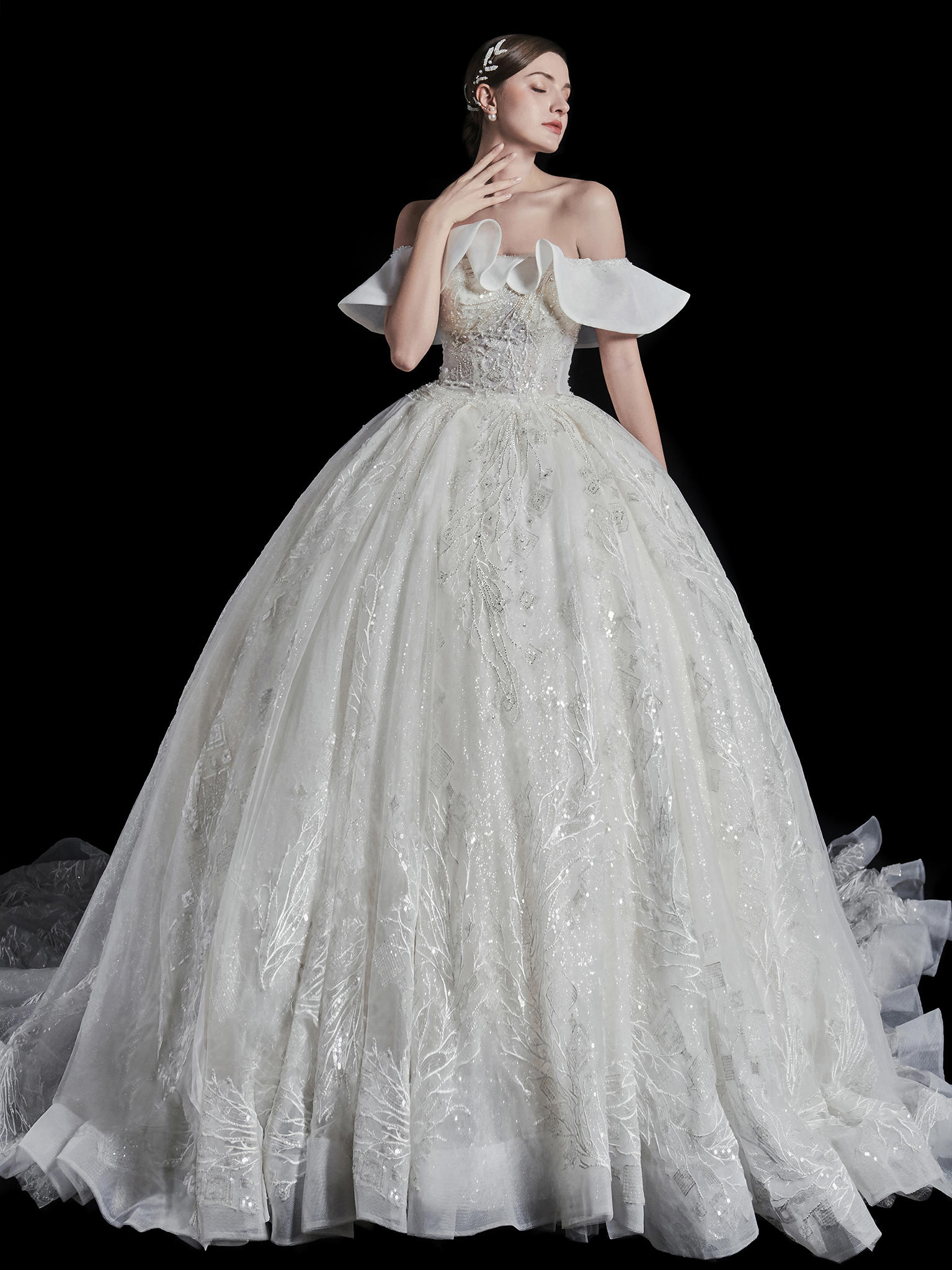 【超值特惠】全包轻奢精品婚纱礼服6件套