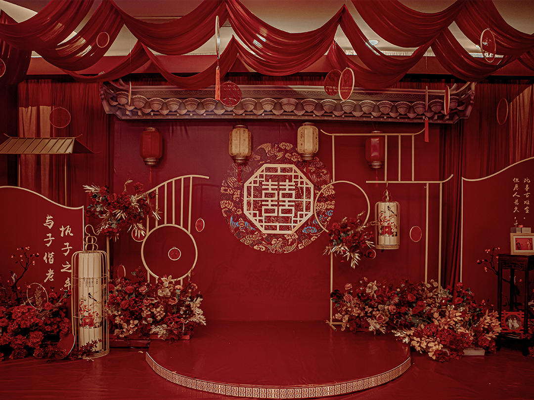 【花海阁】中式婚礼 | 红金搭配