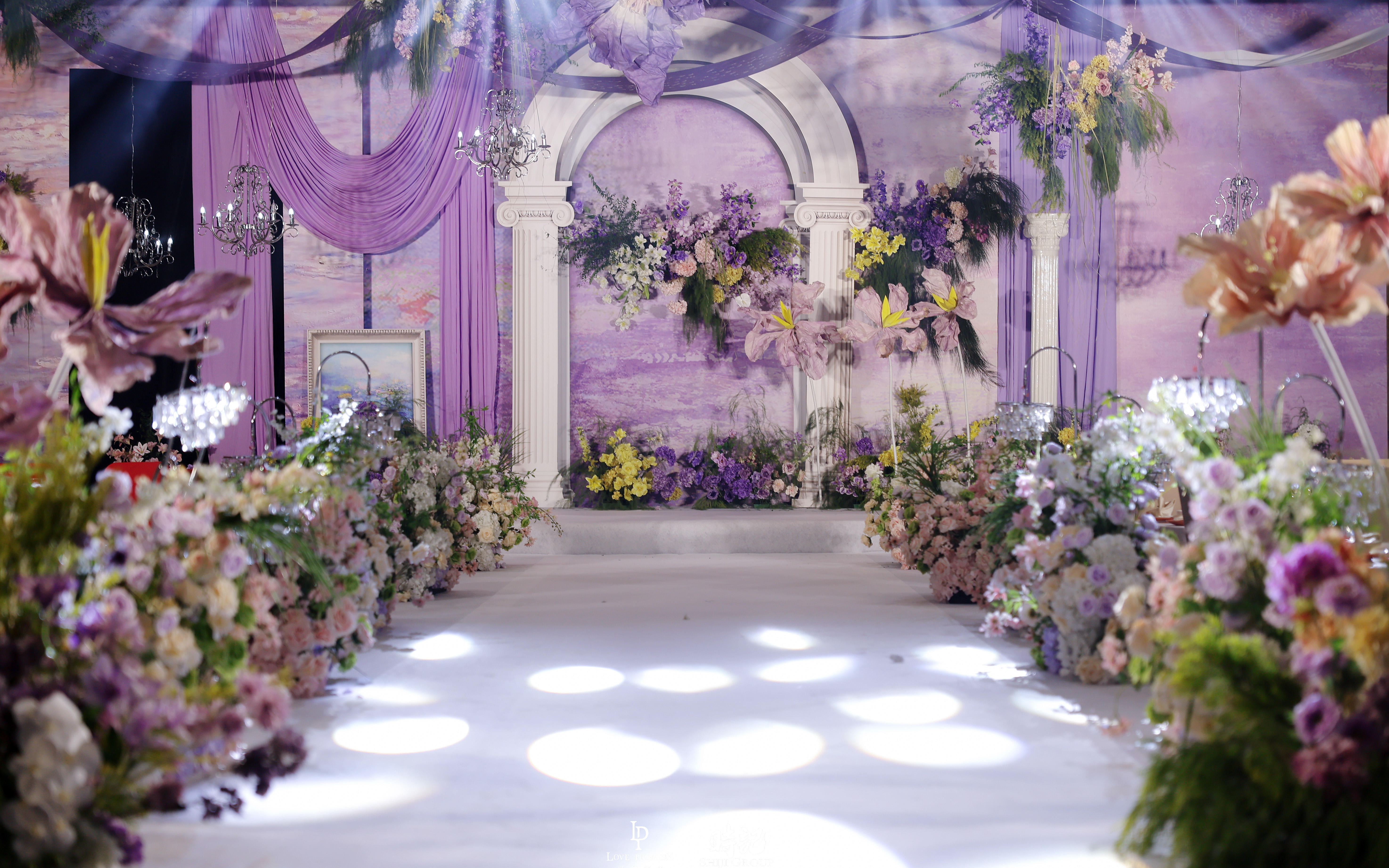 扬州婚礼 | 温柔神秘的紫色莫奈花园