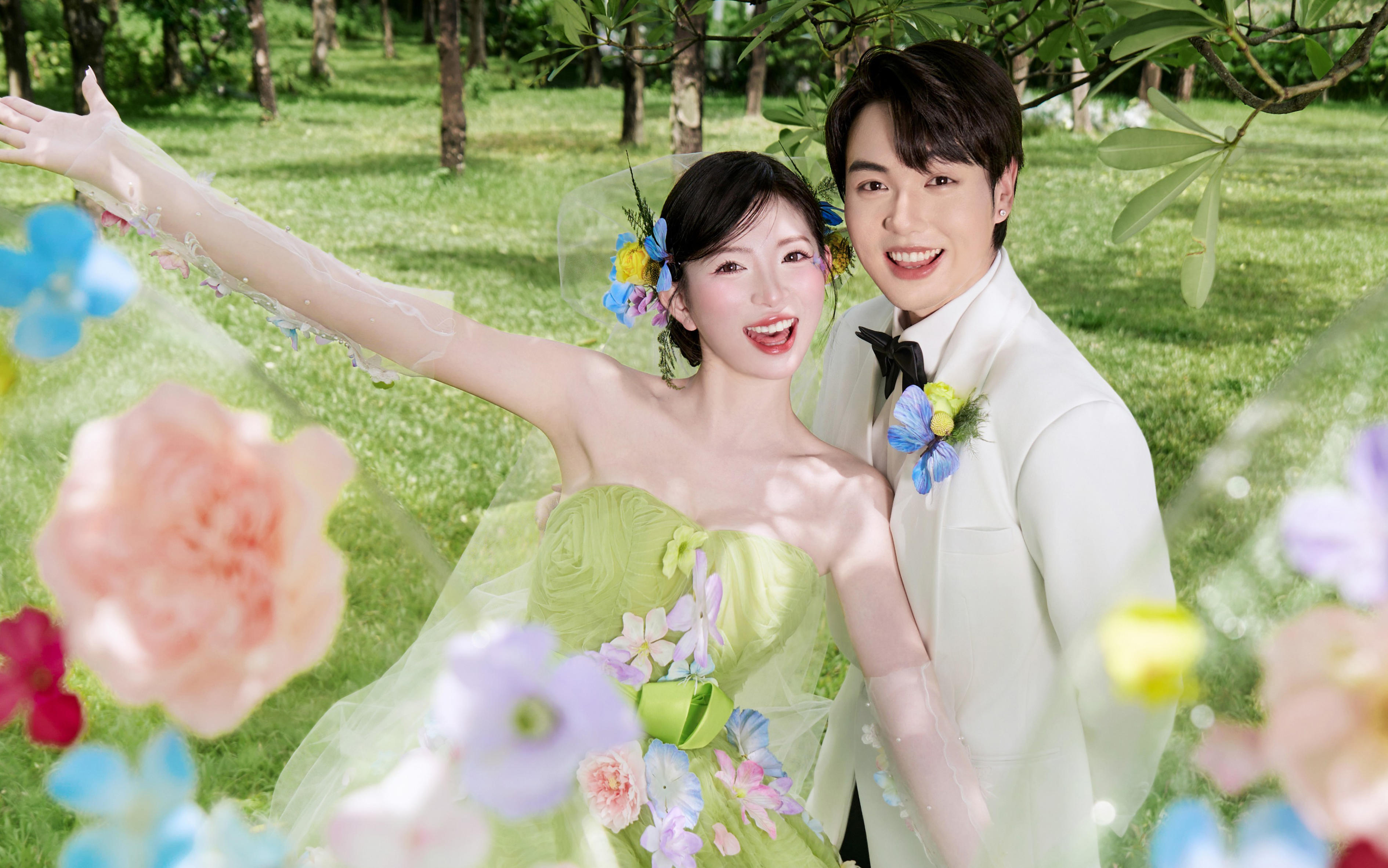 曬著陽光 在暖暖的冬天拍到了超愛的小清新婚紗照