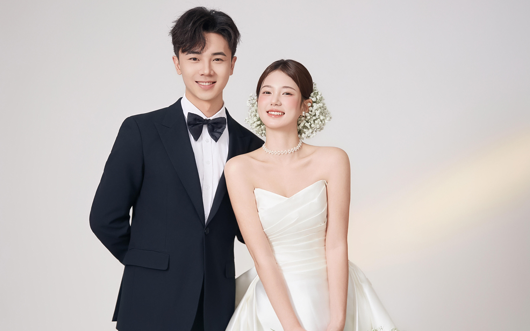 松弛又漂亮的韩系极简婚纱照｜太戳我了