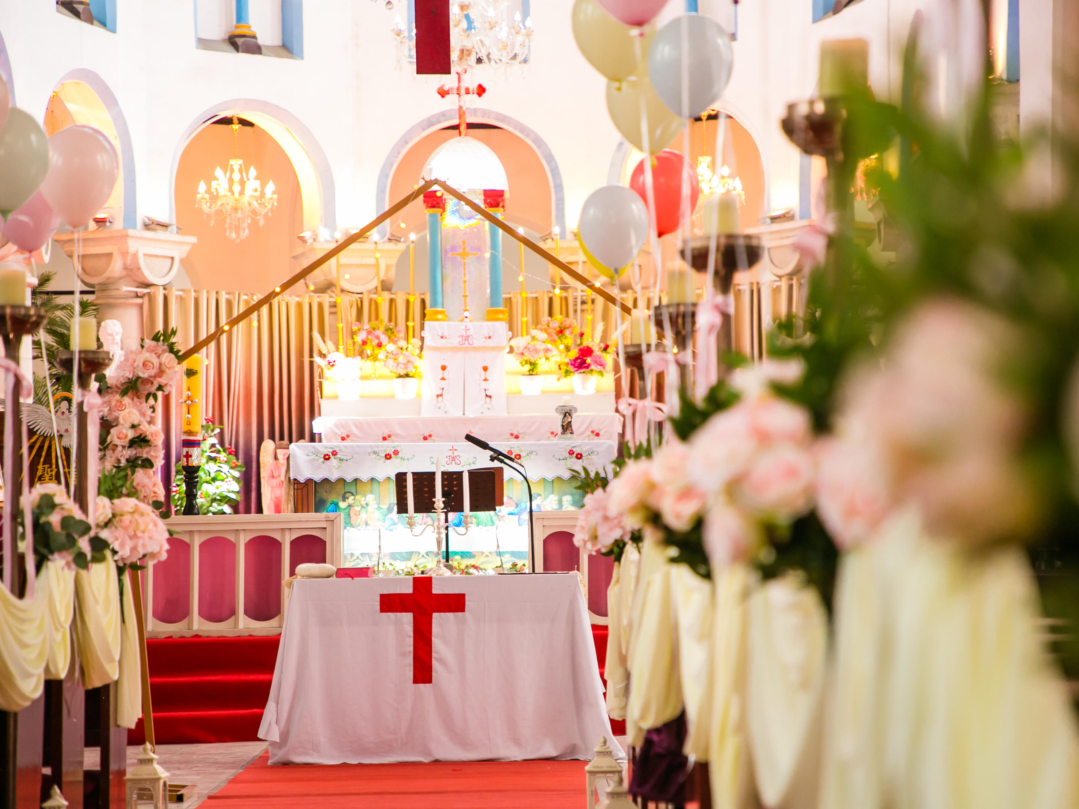 保定天主教堂婚礼—爱的真谛套系，送水中取戒仪式