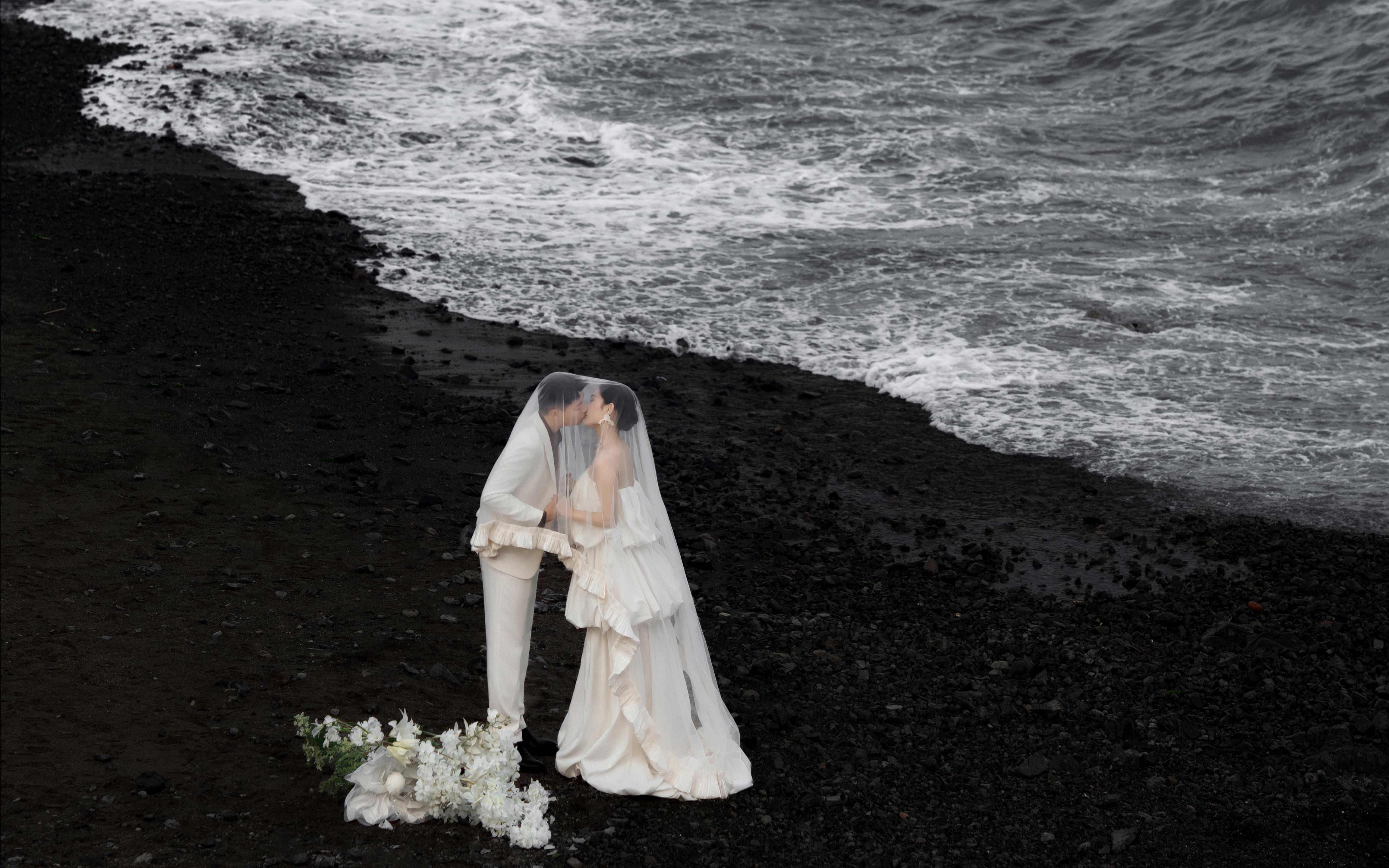 【岚卡映像】黑沙滩婚纱照