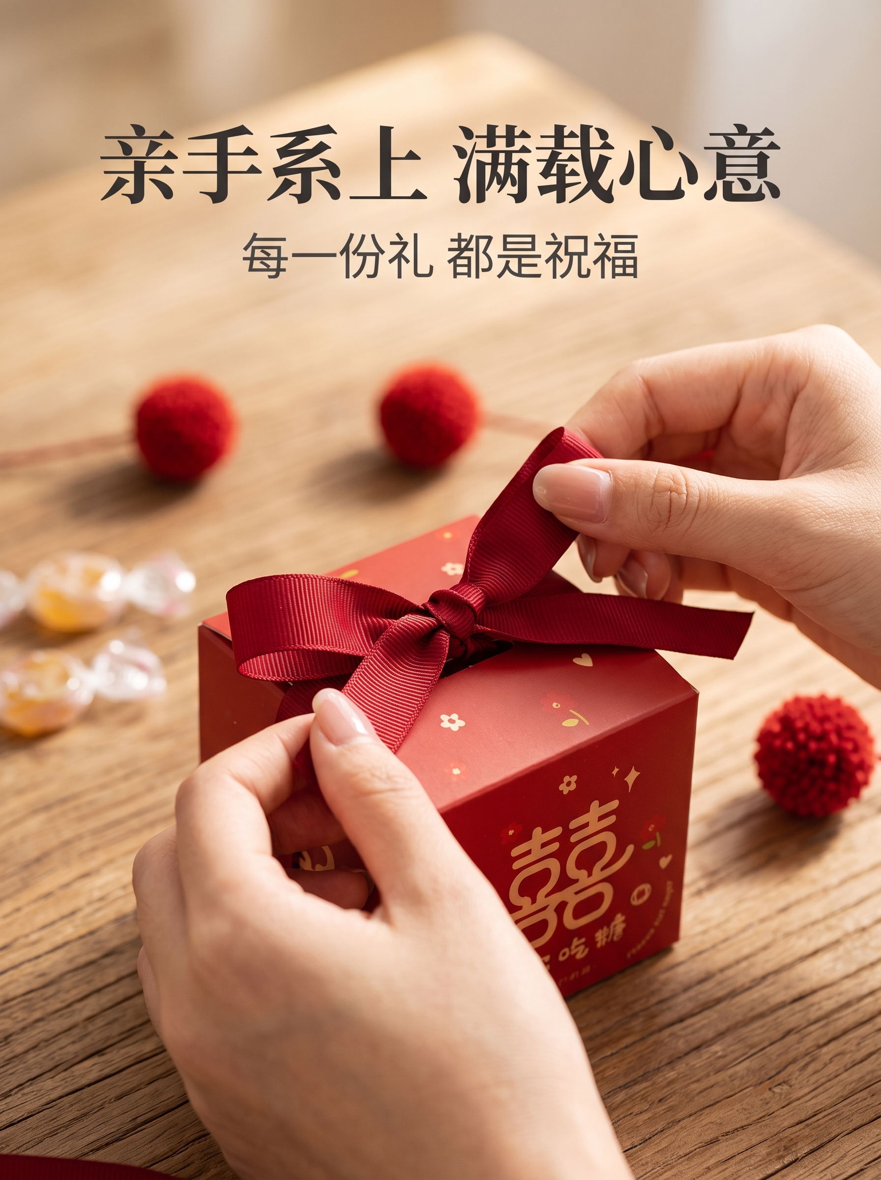 包好发货 成品喜糖套餐中式创意 喜糖+喜糖盒【成品喜糖不支持退换】