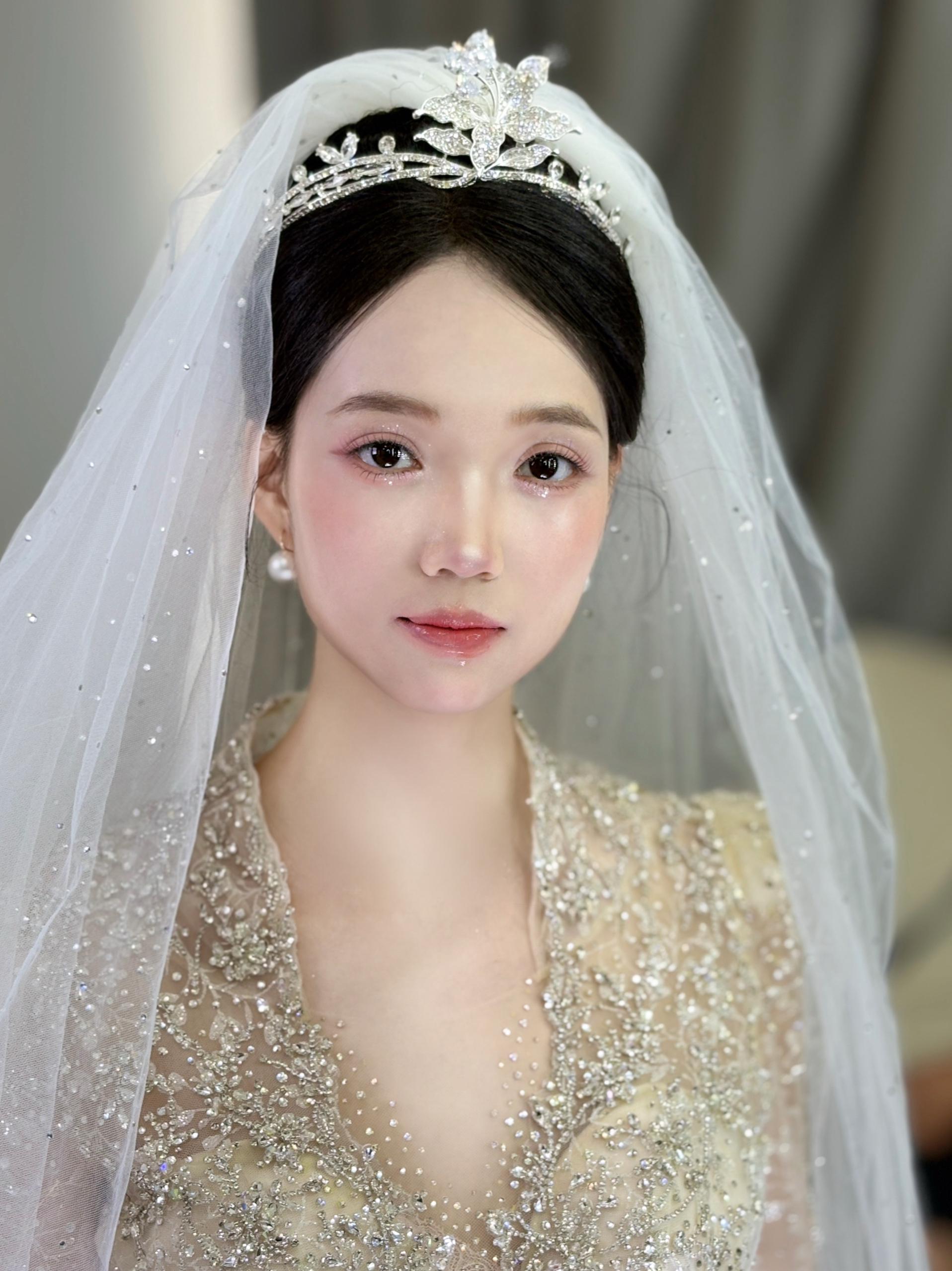 仙气飘飘的新娘主纱造型