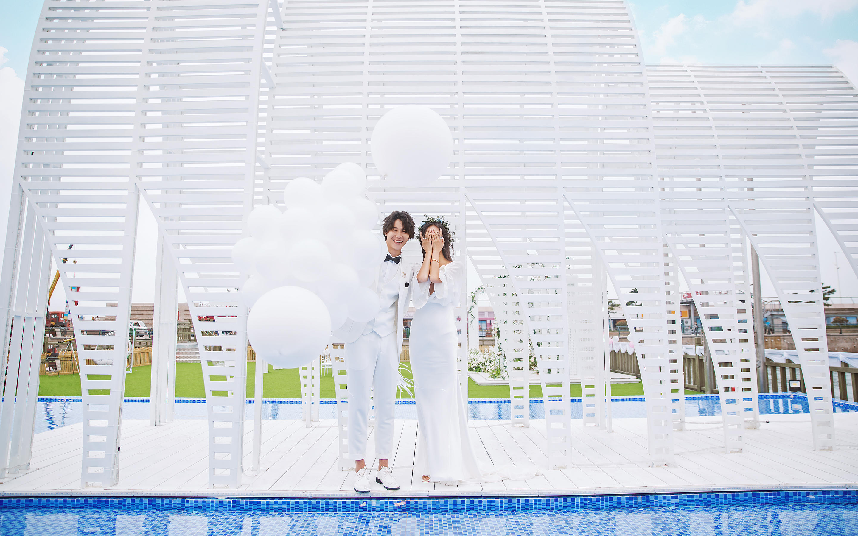 《水上教堂-济南海景婚纱照》-婚纱摄影工作室