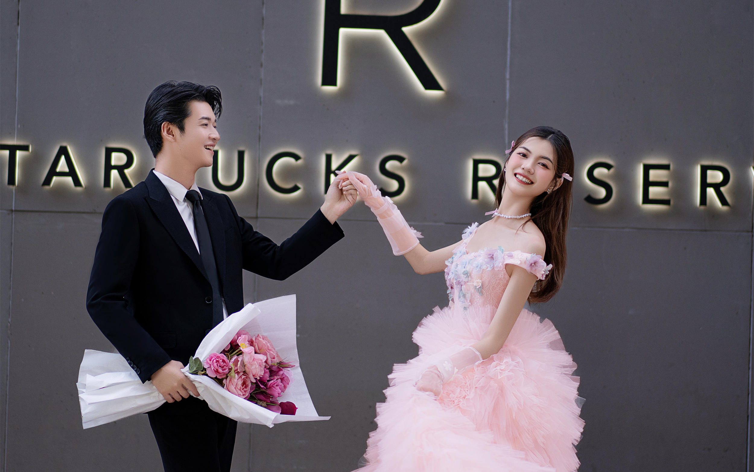 公主请就位‼街拍婚纱照真的太戳我了