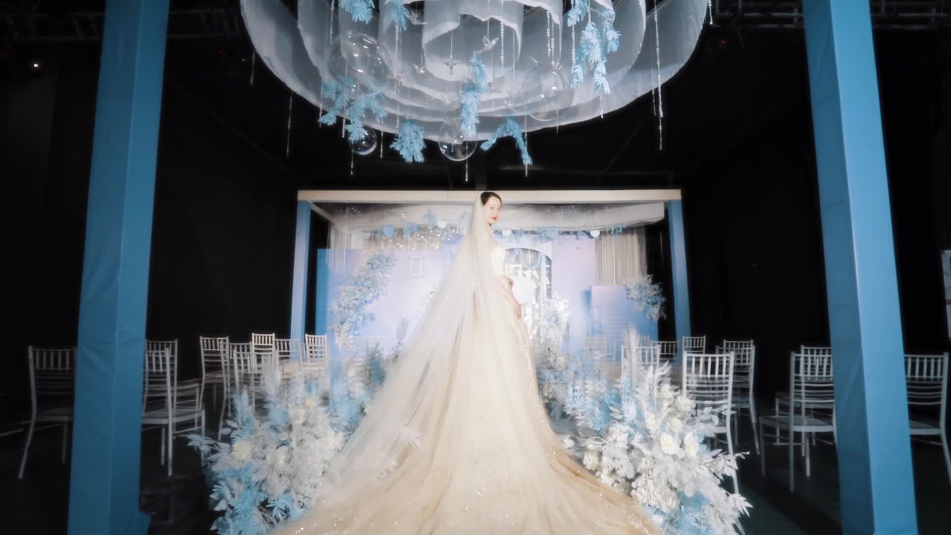 「麦薇婚礼」梦幻浅蓝色系婚礼 包含四大金刚