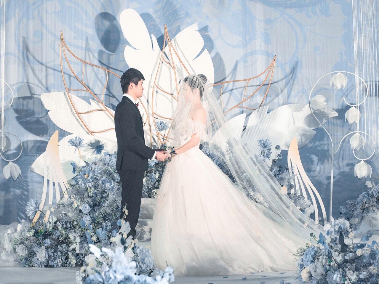 【麦芮婚礼】蓝色公主系婚礼赠所有人员