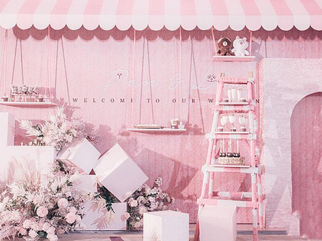 卡通创意主题婚礼，一价全包