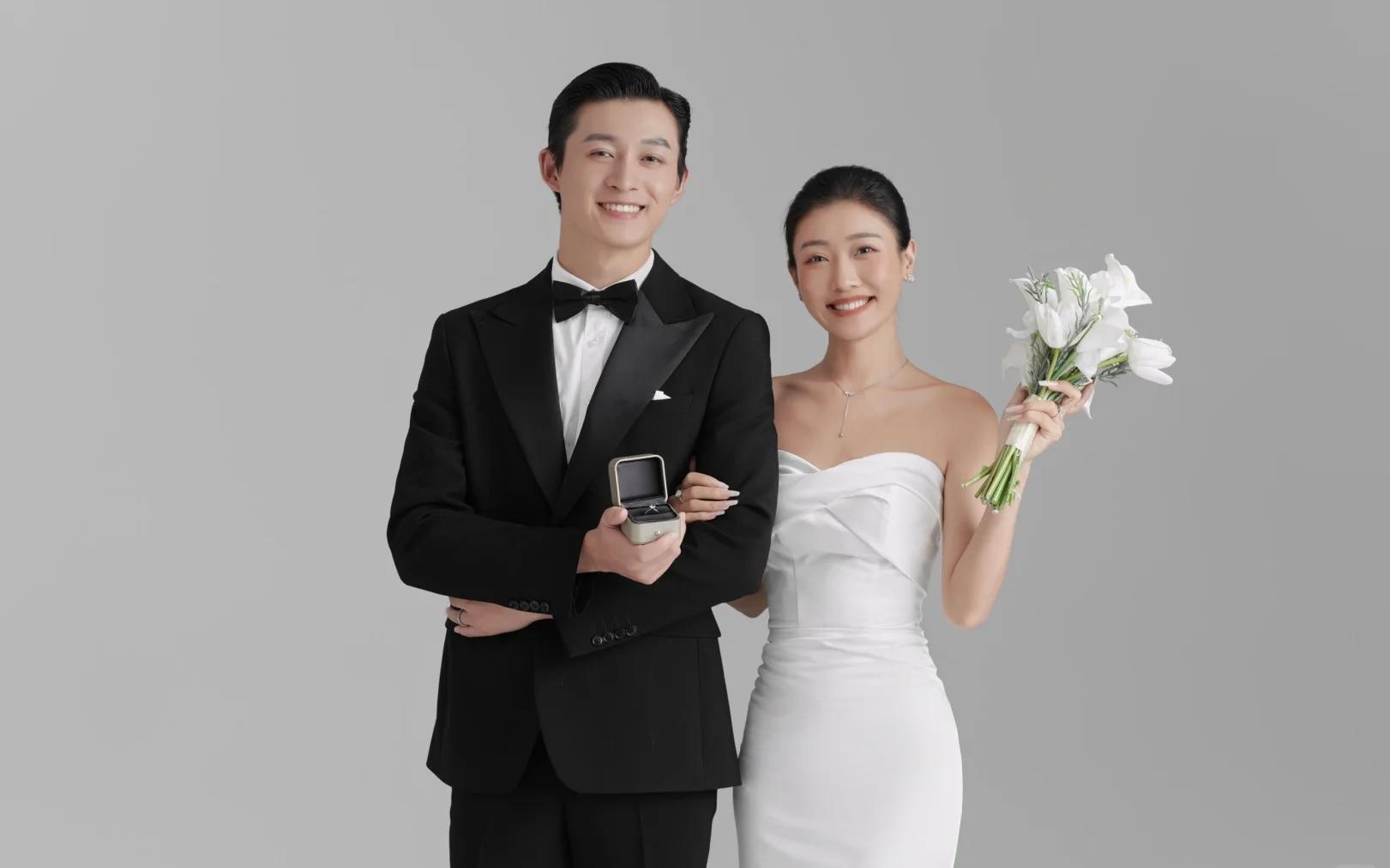 极简系列 室内婚纱照