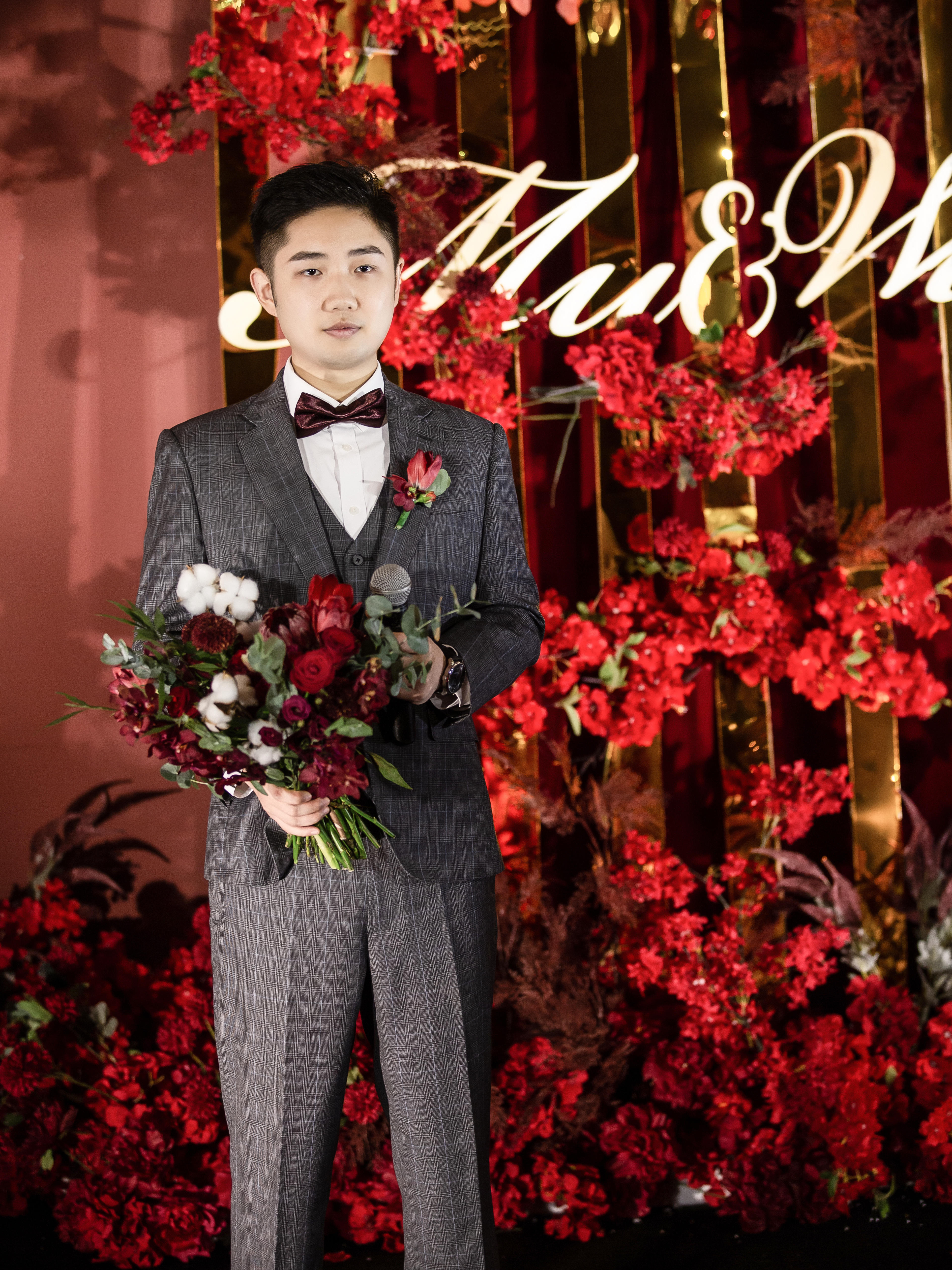 FANZY-2022新版灰色双排扣经典结婚款