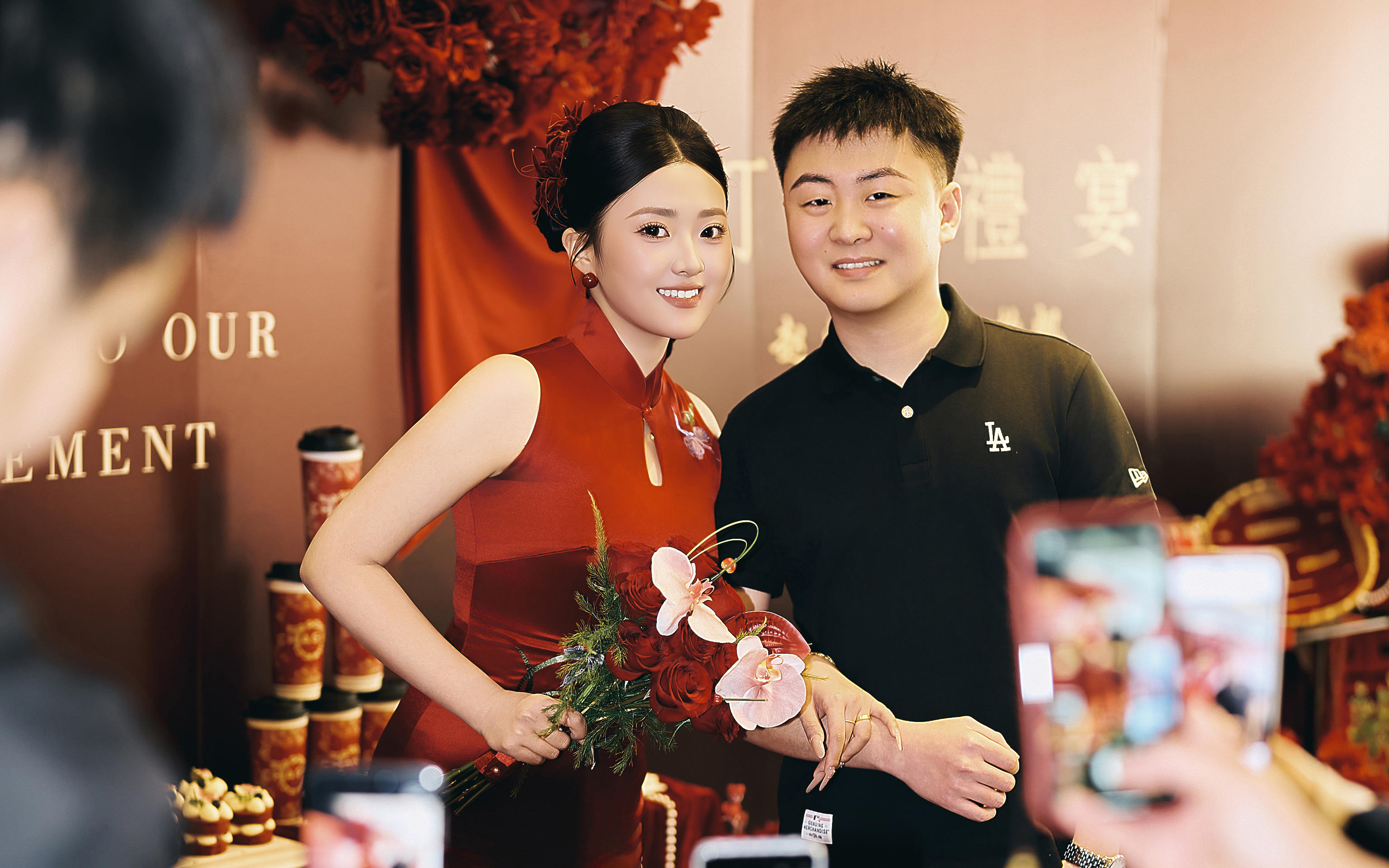 经典红黑风格订婚方案