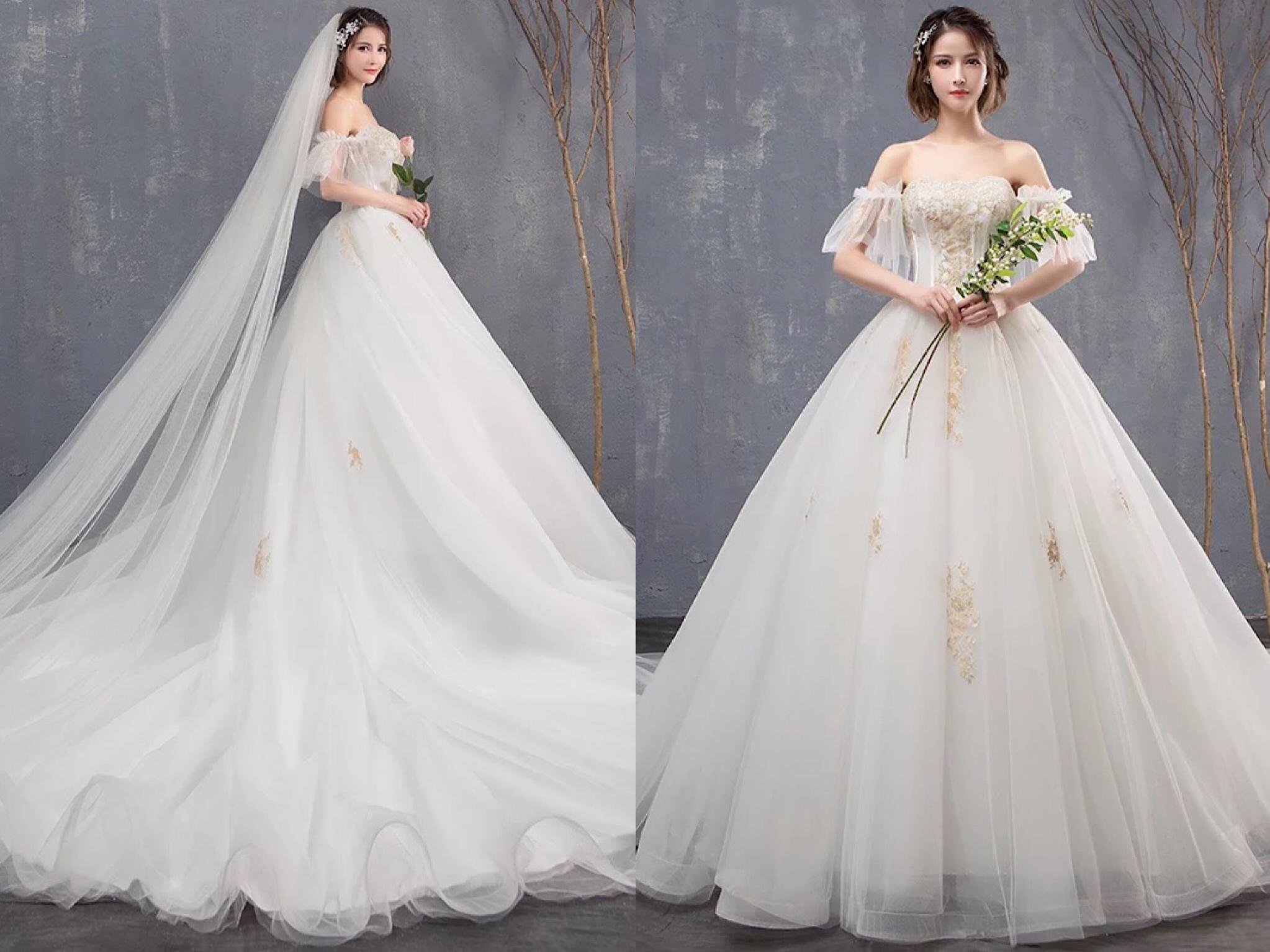 【超值租赁】新娘仪式婚纱 拖尾婚纱 超值特价租赁