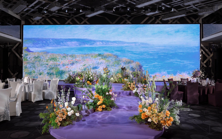 云墨嘉禮策劃｜保留電子屏婚禮布置