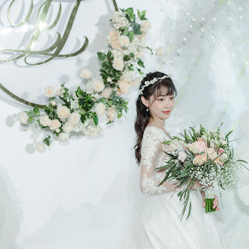 森系婚礼彩妆造型-清新甜美-高端婚礼彩妆造型