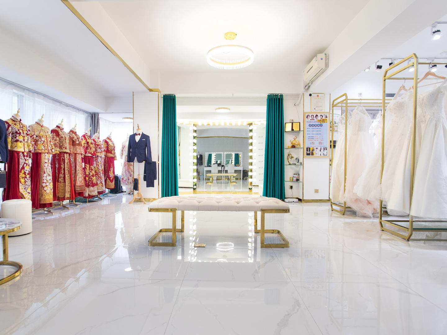 婚礼新娘跟妆+秀禾/敬酒服妆发选一【进店当天有】