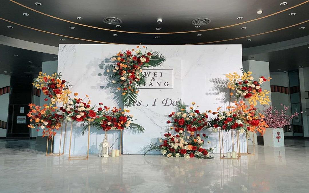 【你的夕阳　我的容颜】大理石纹+夕阳红婚礼主题