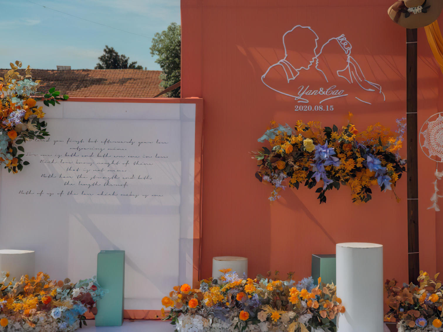 【甜·π婚礼】秋色莫兰迪户外草坪婚礼