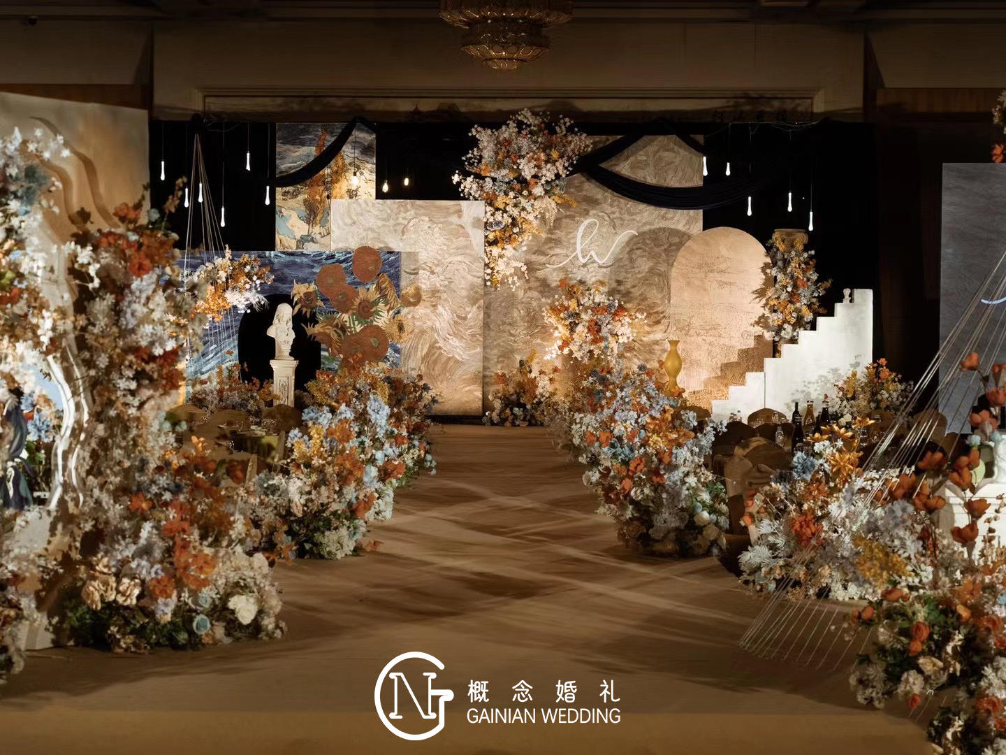 概念婚礼油画艺术风婚礼设计