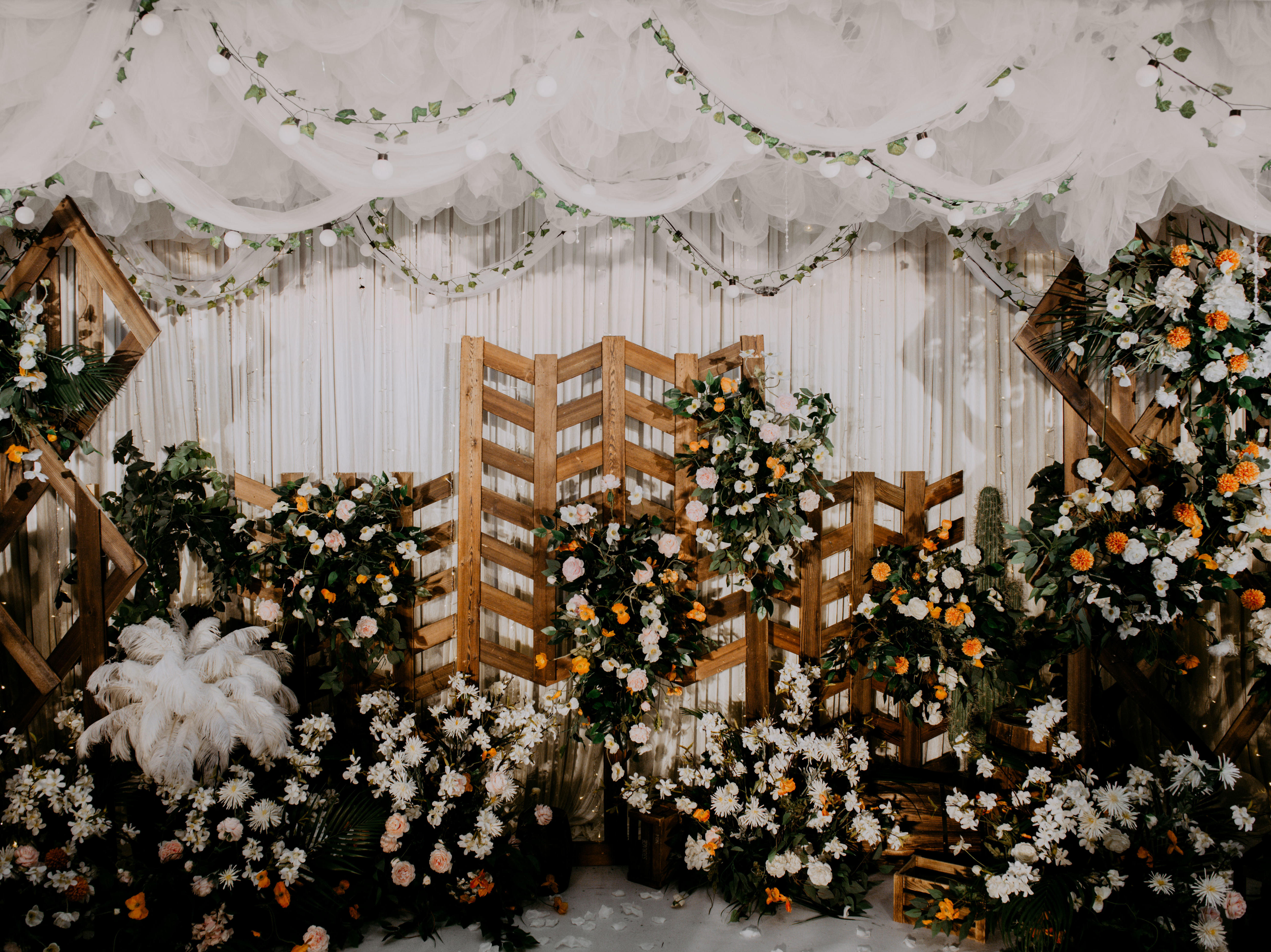 好日子婚礼定制-橙绿色森系简洁婚礼