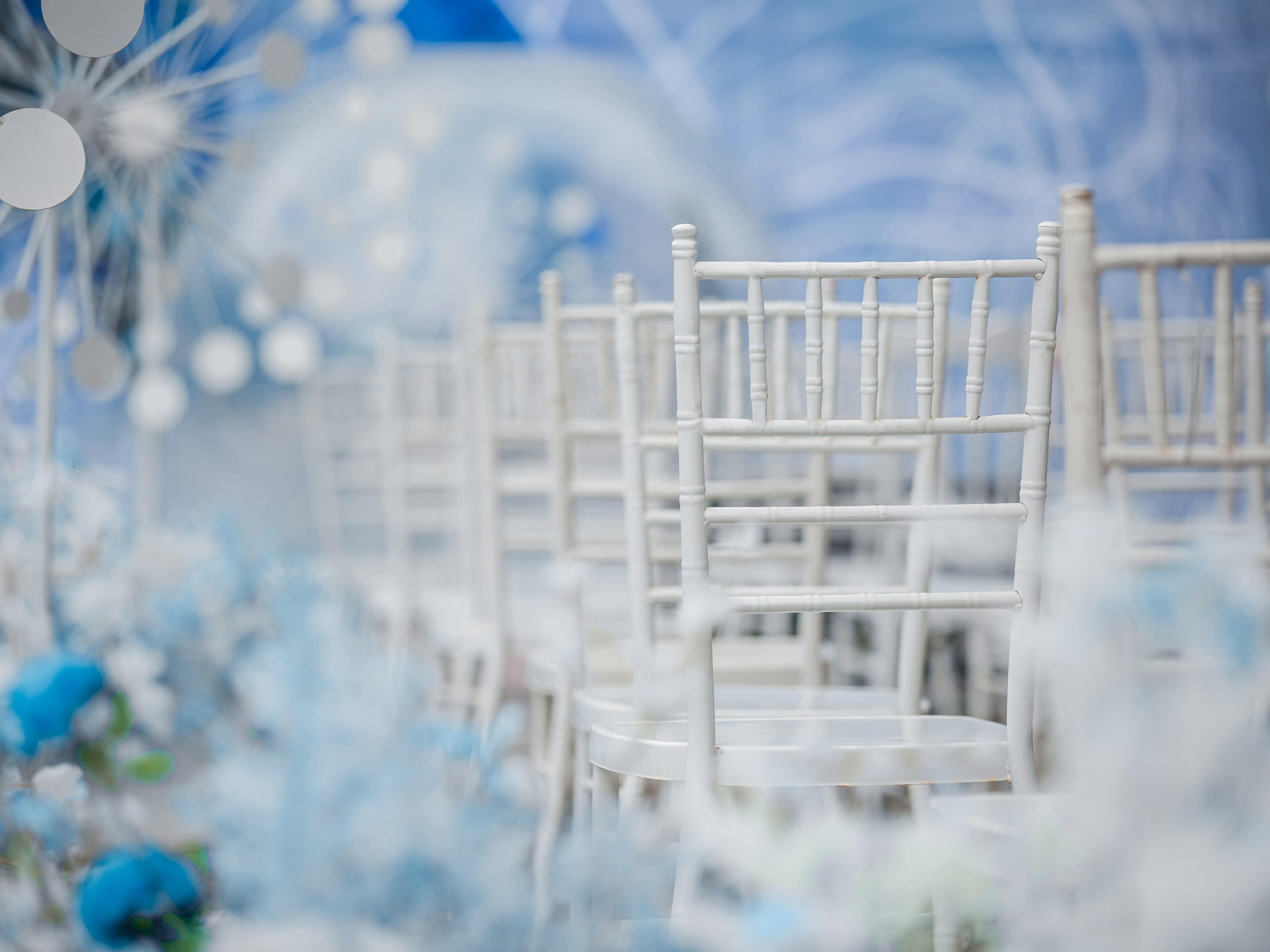 罐头婚礼|户外小清新蓝色系终极干净系列室内也可